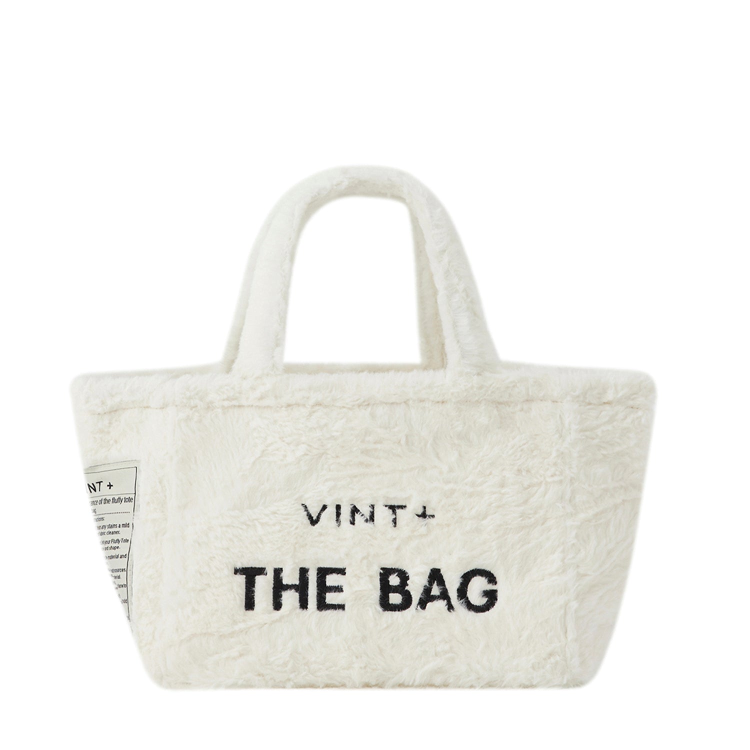 FLUFFY TOTE BAG - WEIß
