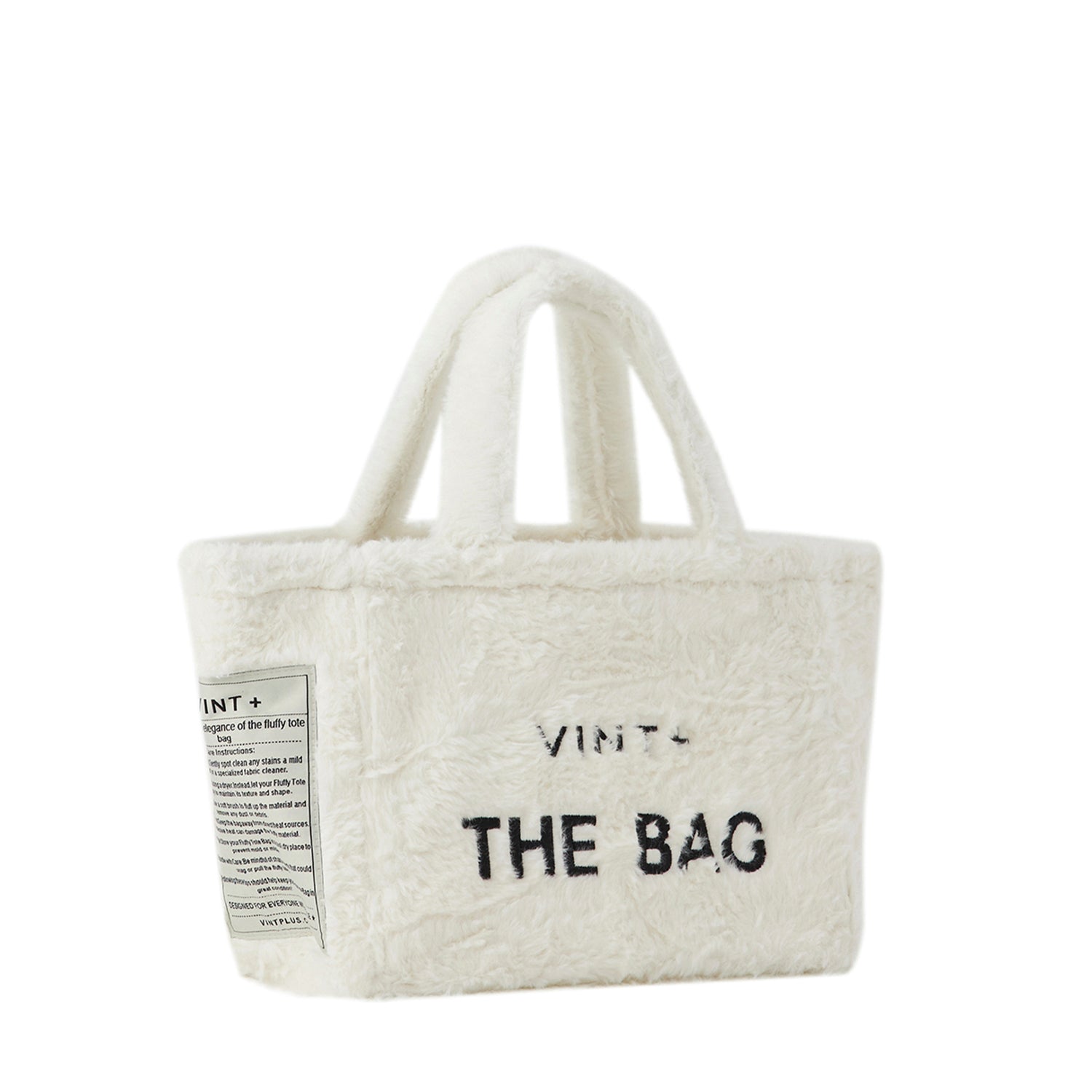 FLUFFY TOTE BAG - WEIß