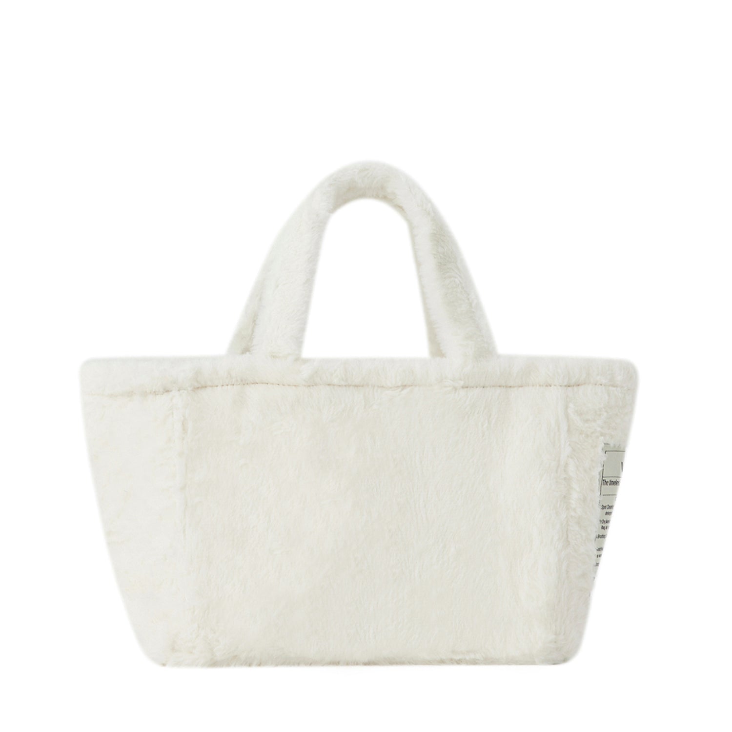FLUFFY TOTE BAG - WEIß