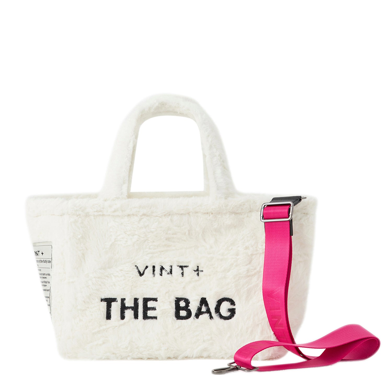 FLUFFY TOTE BAG - WEIß