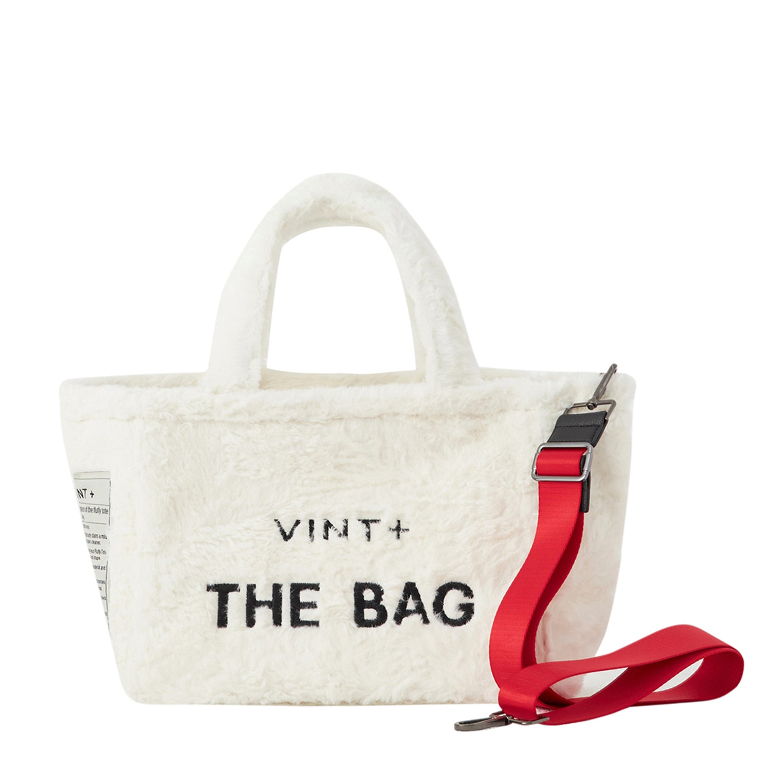 FLUFFY TOTE BAG - WEIß