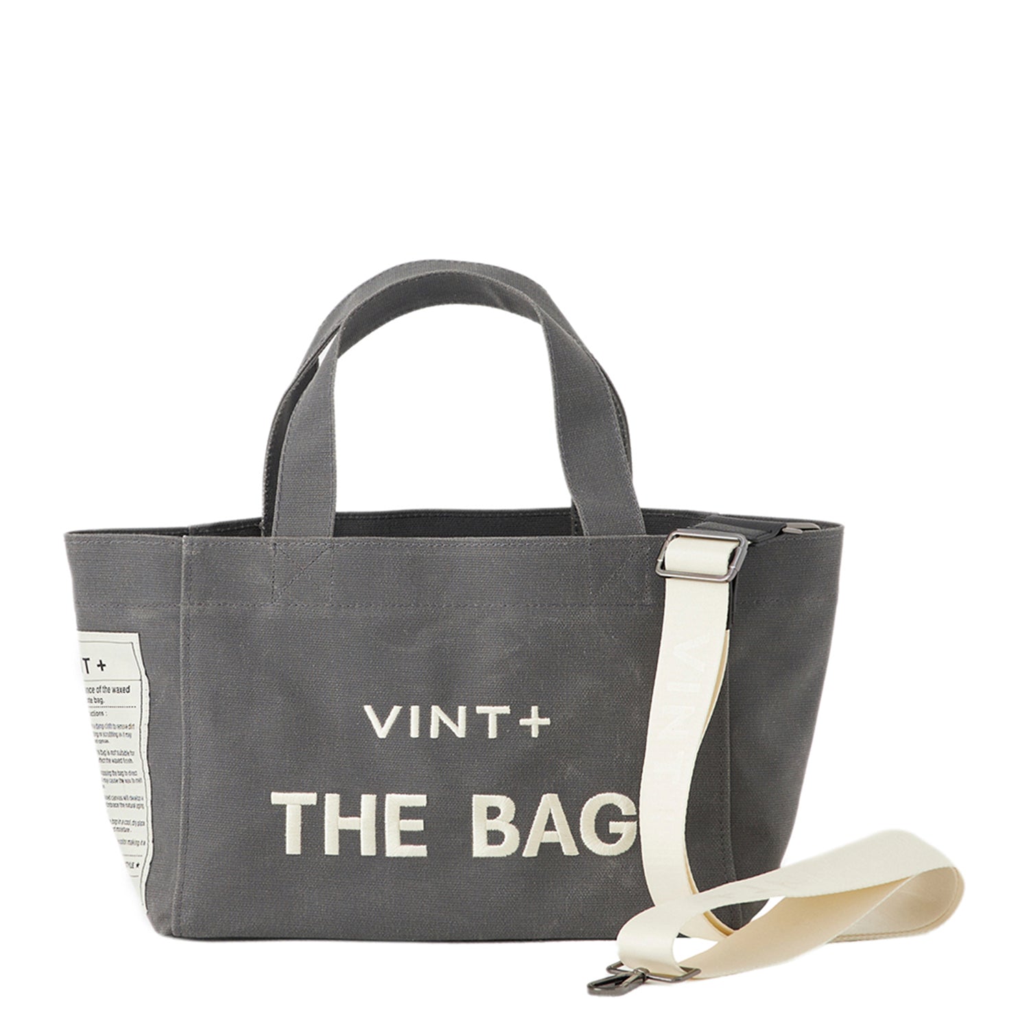 CANVAS TOTE BAG - SMALL - GRAU