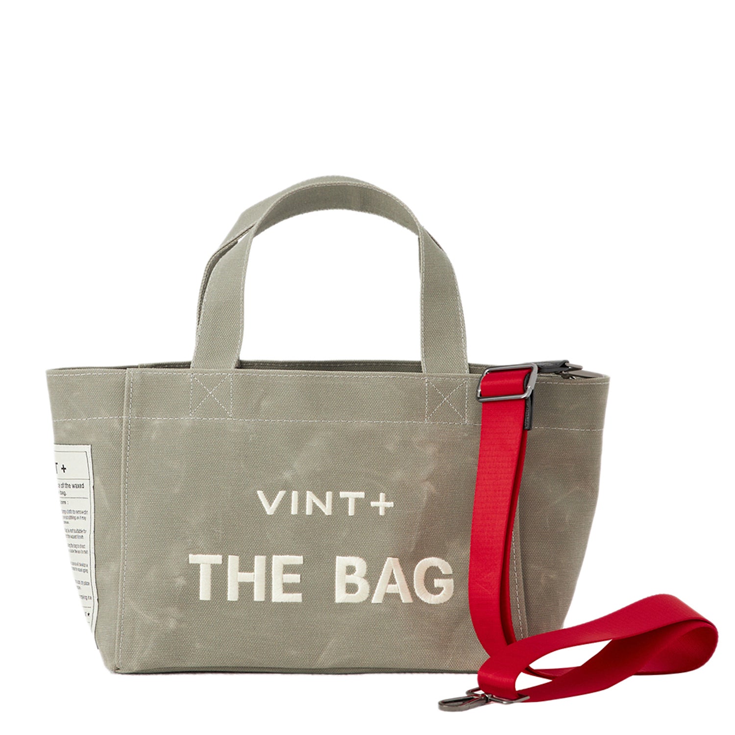 SAC CABAS EN TOILE - PETIT - GRIS VIGORE