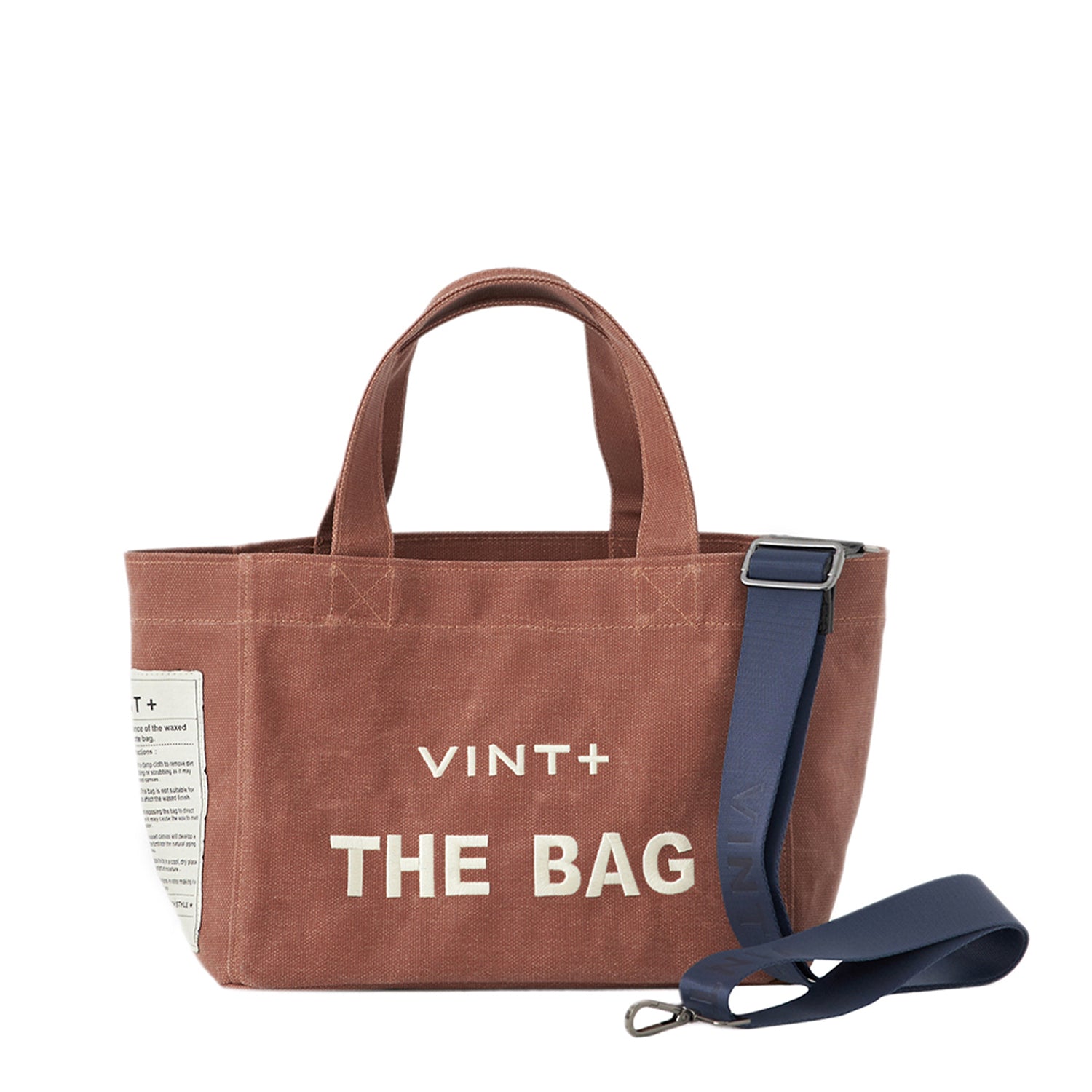 WAXED CANVAS TOTE BAG - SMALL - TERRACOTTA