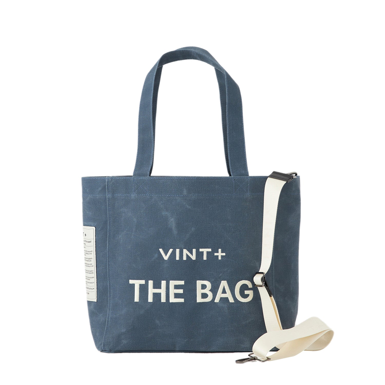 SAC CABAS EN TOILE - GRAND - BLEU DENIM