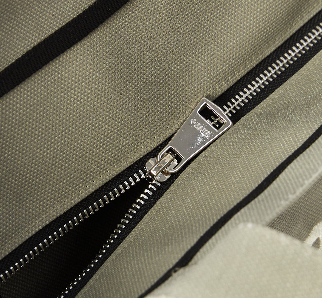 WAXED CANVAS TOTE BAG - SMALL - GRAY VIGORE