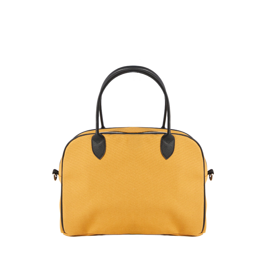 KANVAS BOWLİNG ÇANTASI - SARI (deri askı dahil)