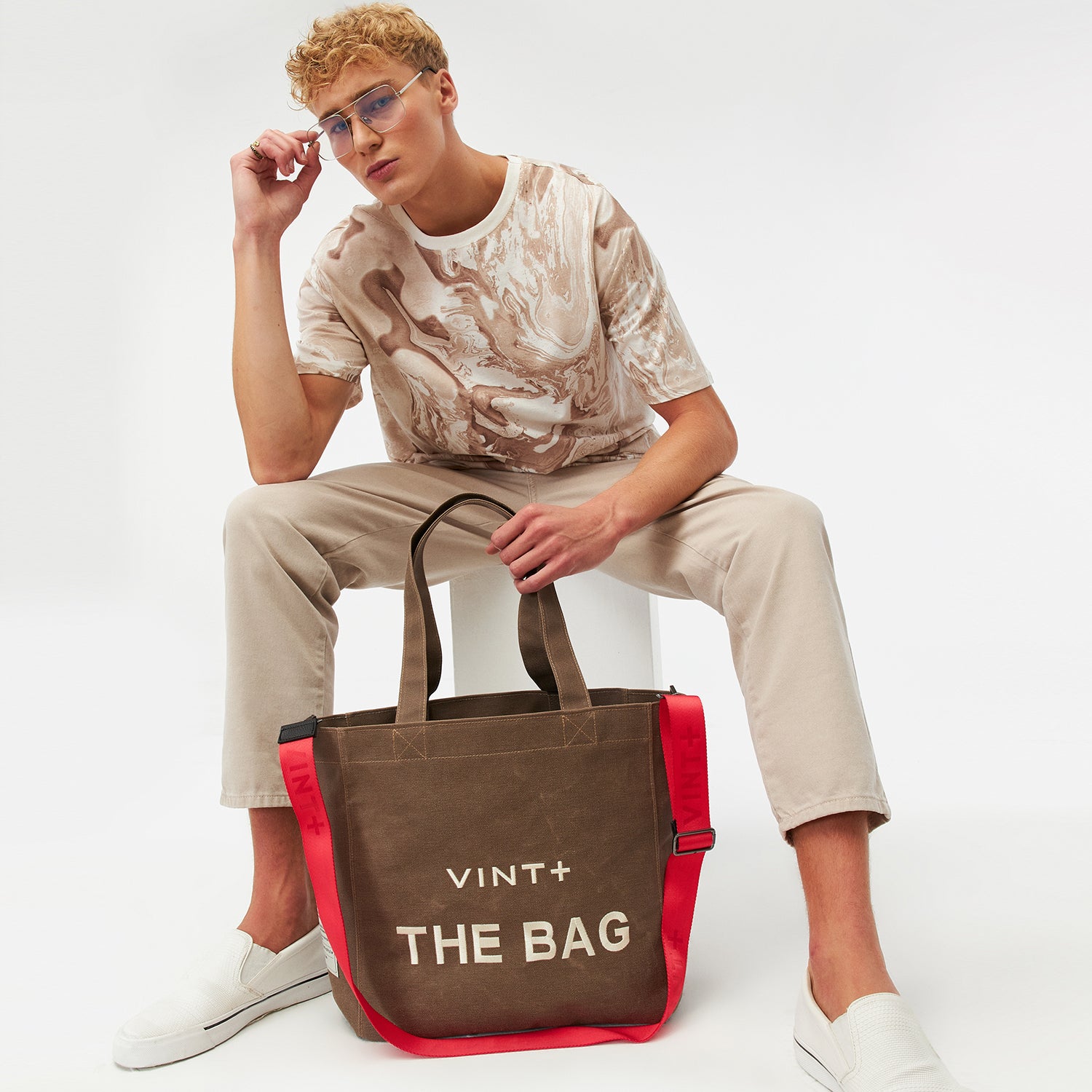 CANVAS BAG - BIG - BROWN