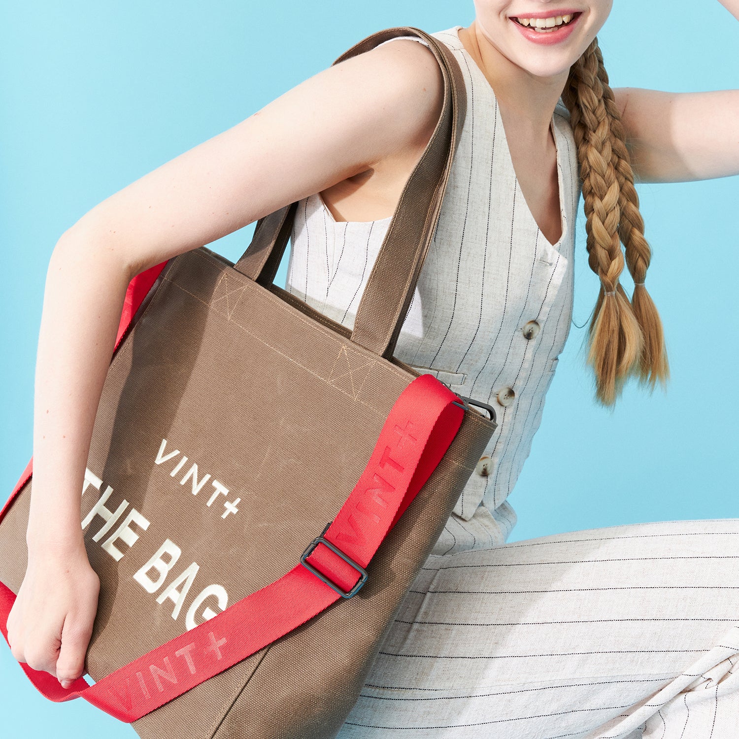 CANVAS BAG - BIG - BROWN