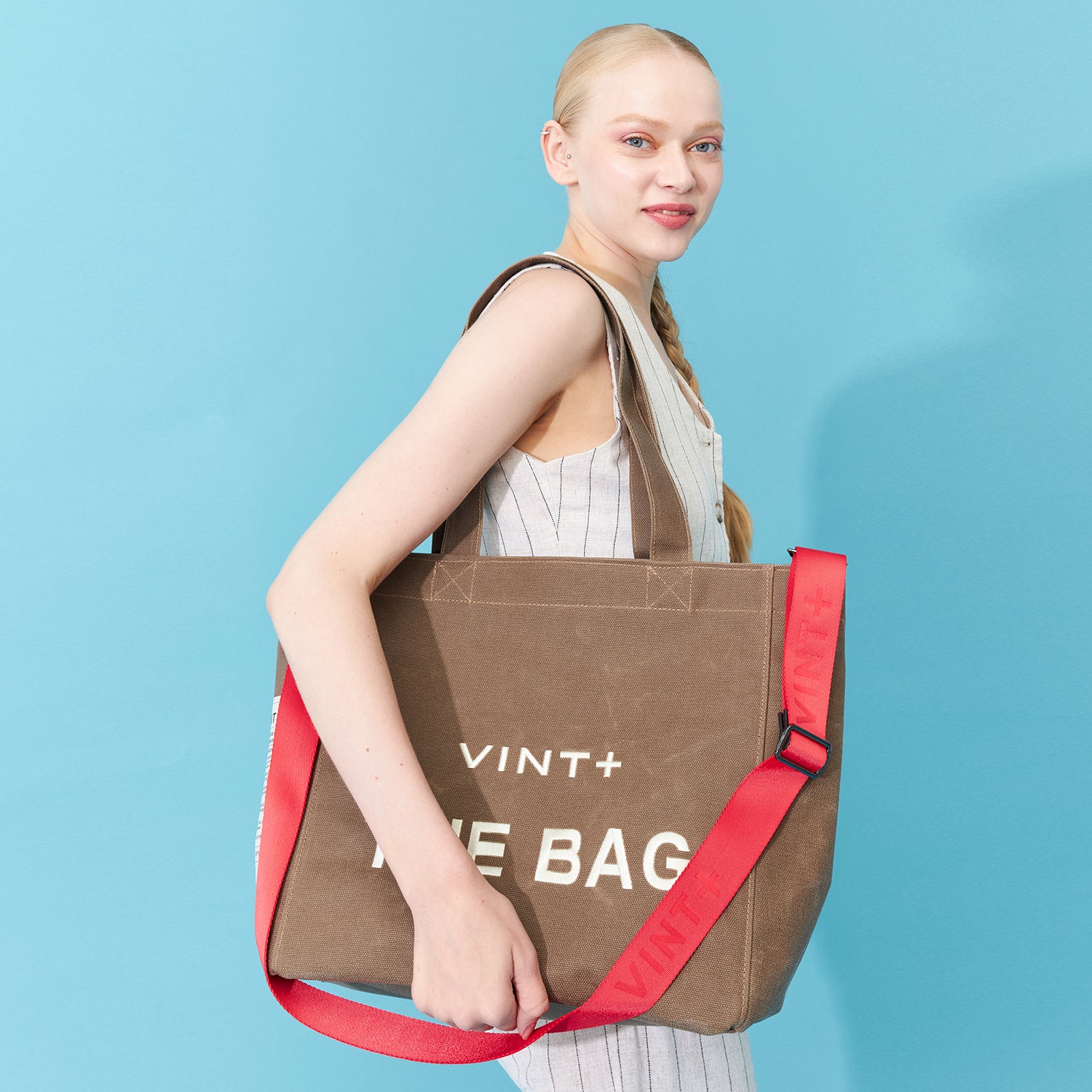 CANVAS BAG - BIG - BROWN