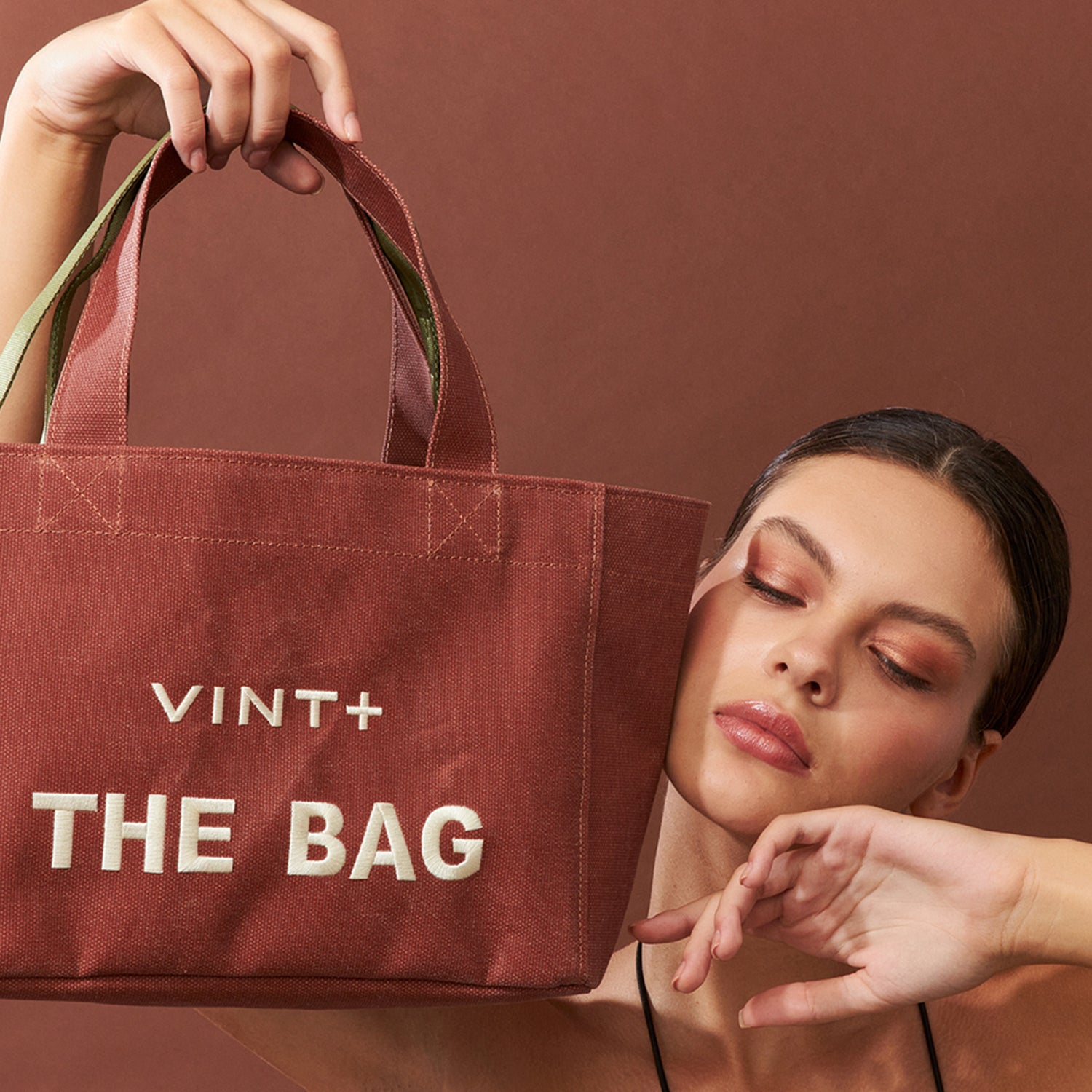 WAXED CANVAS TOTE BAG - SMALL - TERRACOTTA