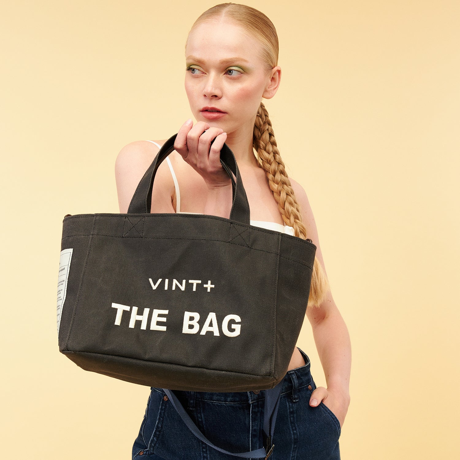 CANVAS TOTE BAG - SMALL - ANTHRAZIT