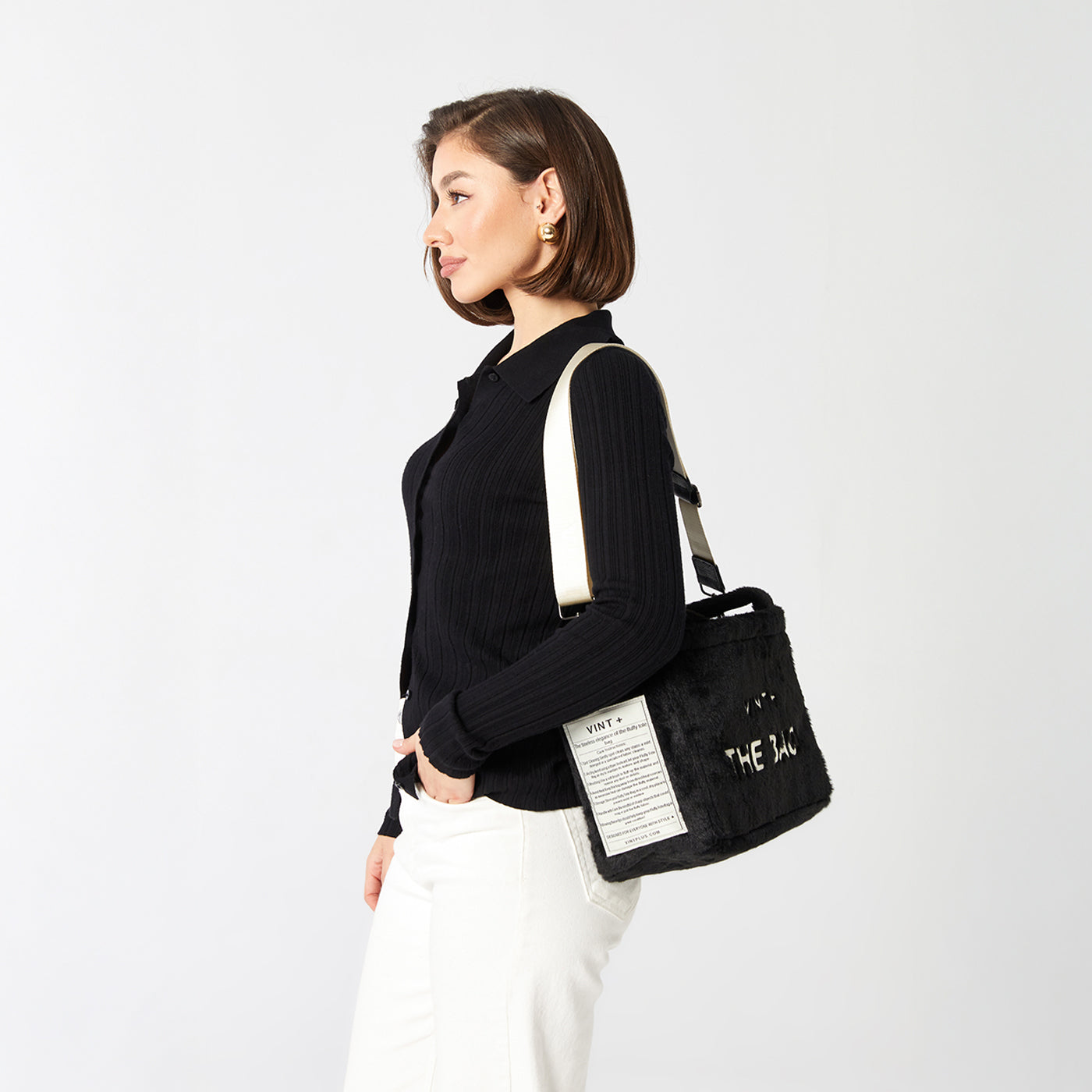 SAC CABAS MOELLEUX - NOIR