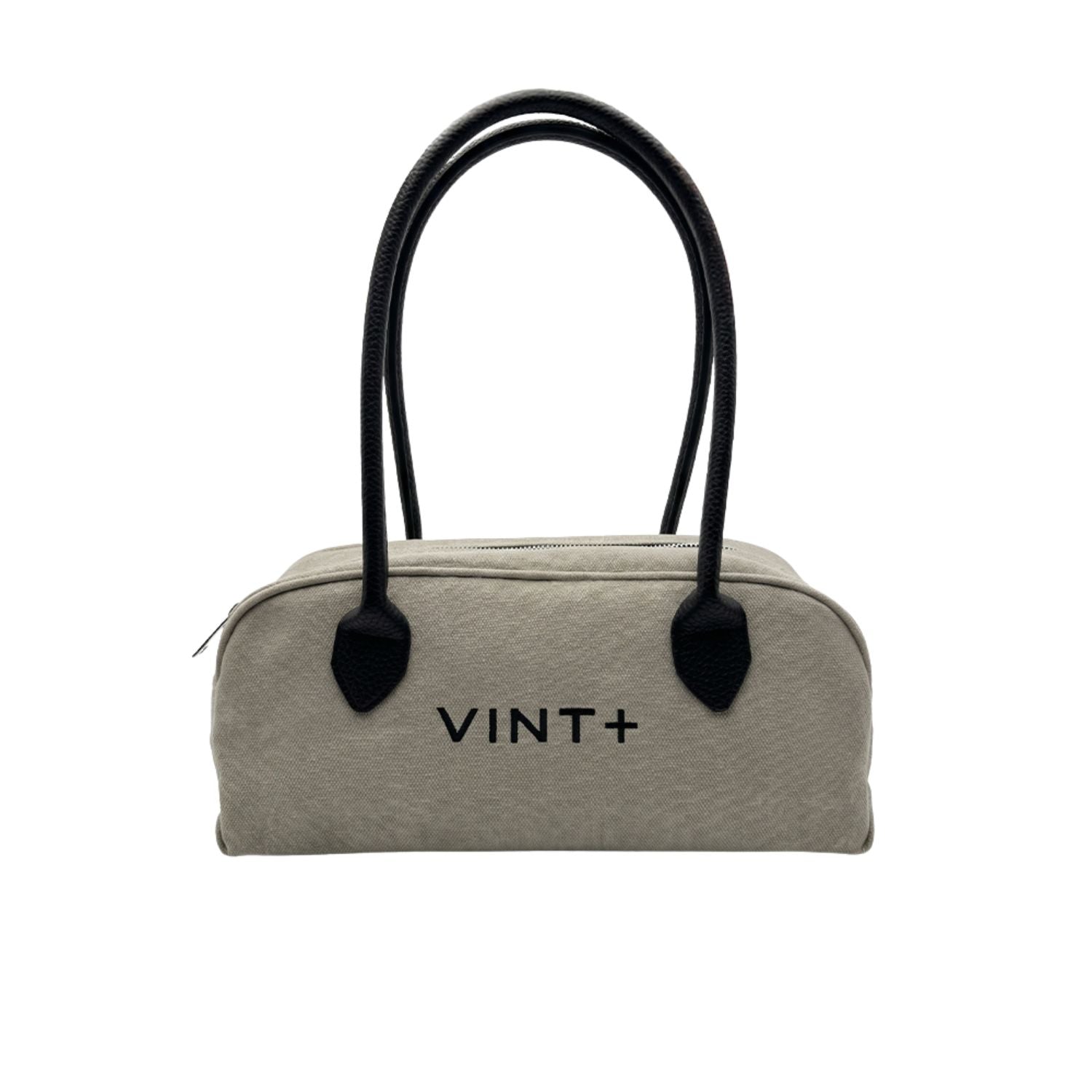 WAXED CANVAS FINE BAG - SMALL - SAND (leather strap incl.)