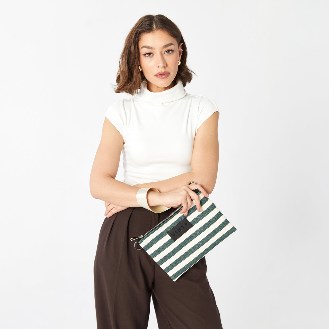 ÇİZGİLİ İÇ VE DIŞ ÇANTA - FOREST