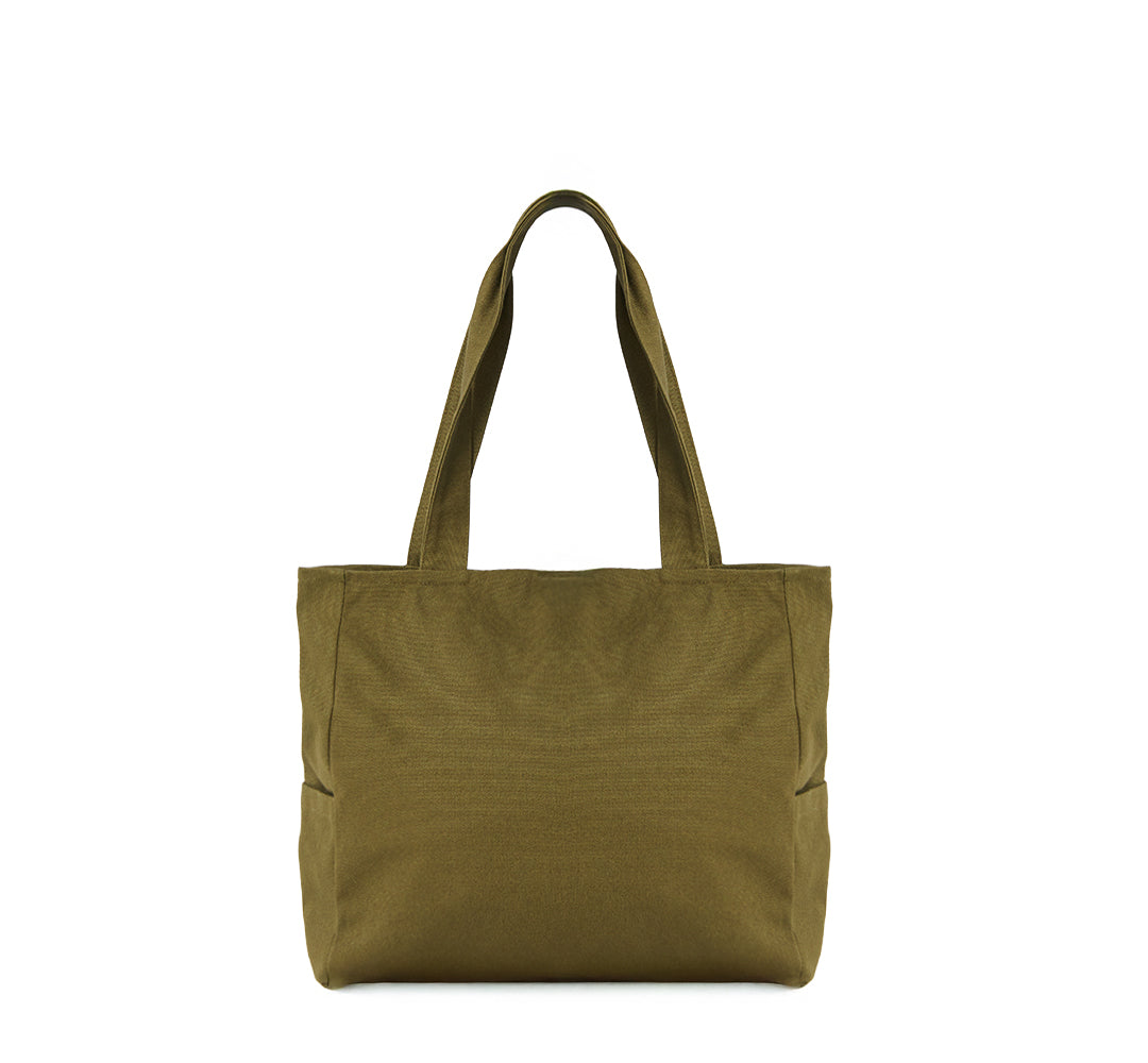 CANVAS SHOPPER - KHAKI