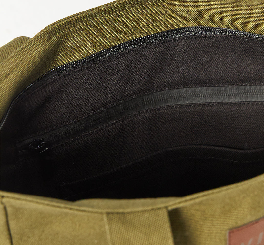 CANVAS SHOPPER - KHAKI