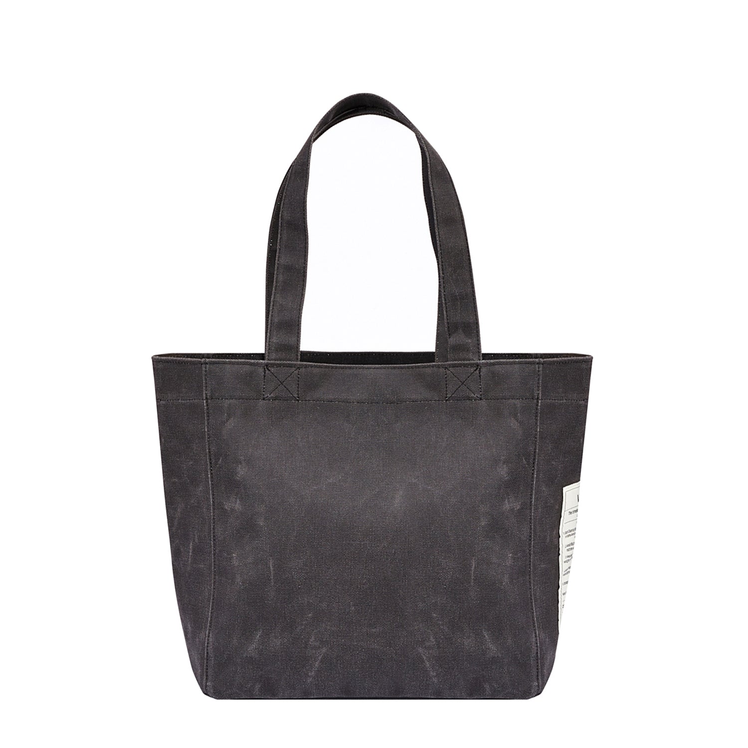 WAXED CANVAS TOTE BAG - BIG - ANTHRAZIT