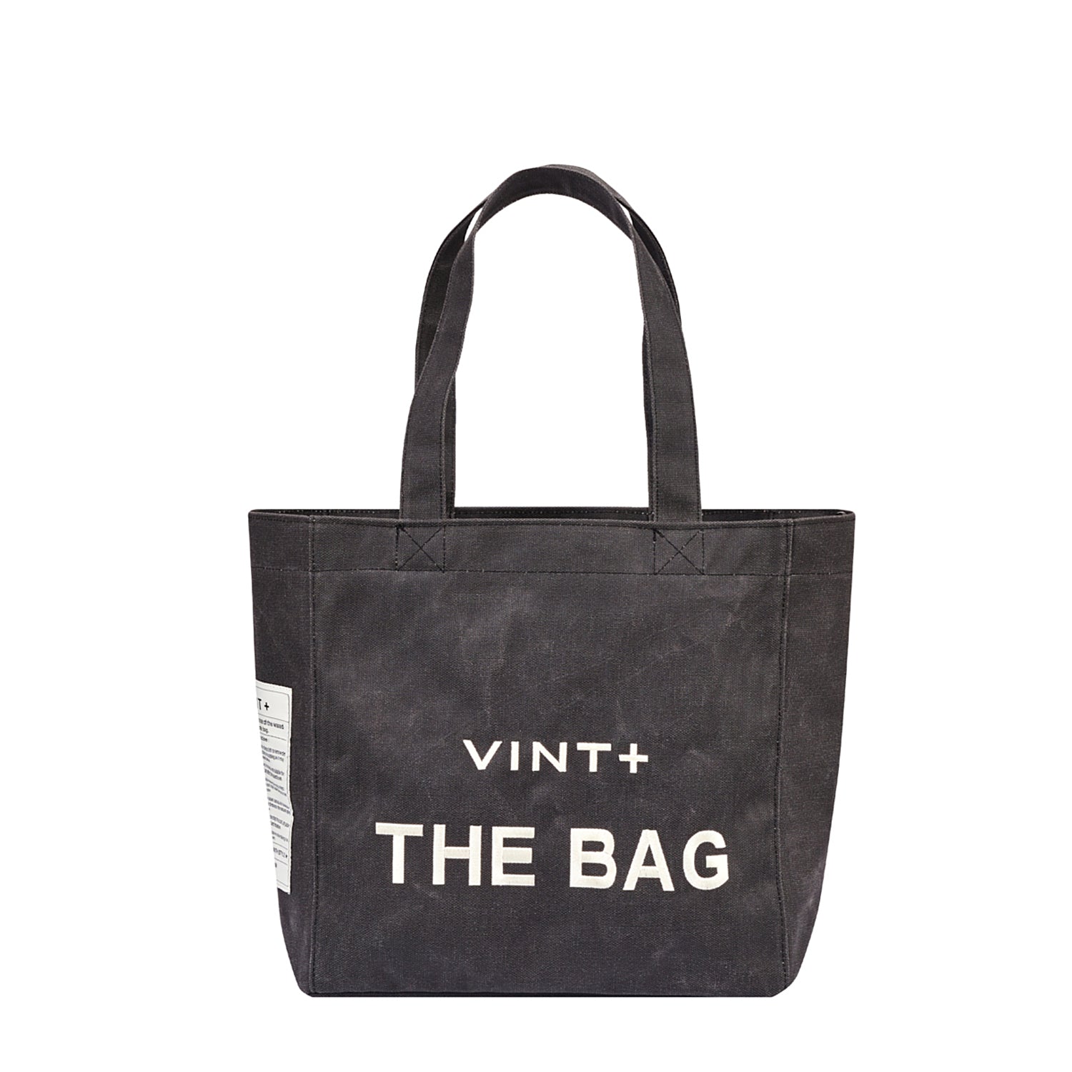 WAXED CANVAS TOTE BAG - BIG - ANTHRAZIT