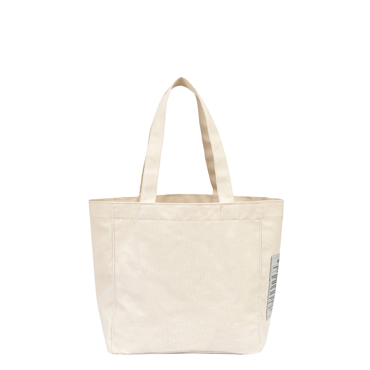 CANVAS TOTE BAG - BIG - CREME WEIß