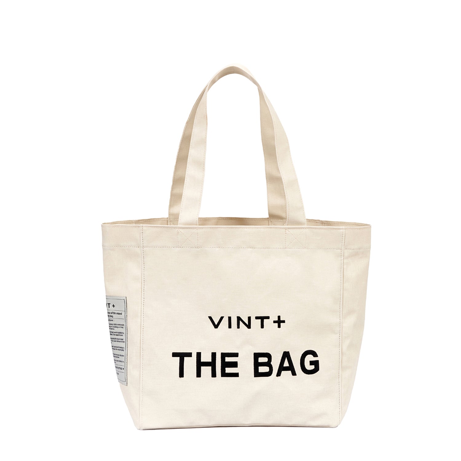 CANVAS TOTE BAG - BIG - CREME WEIß
