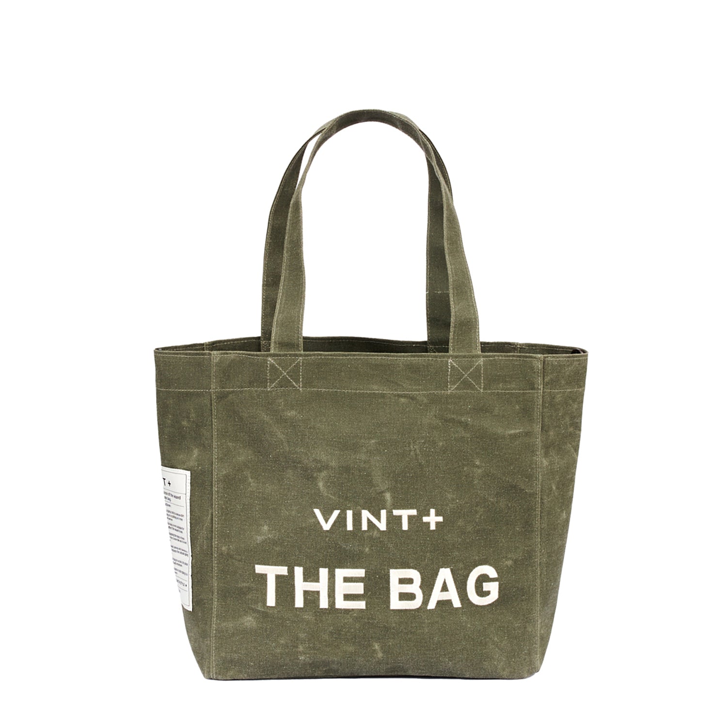 WAXED CANVAS TOTE BAG - BIG - KHAKI