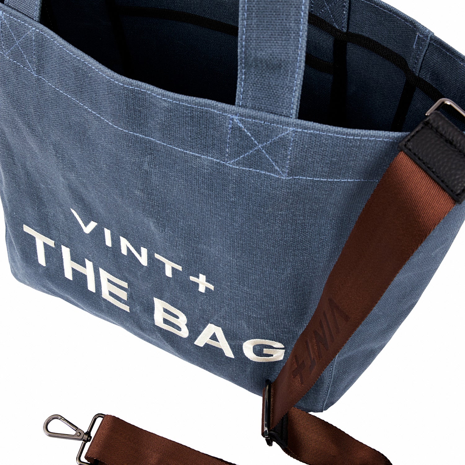 SAC CABAS EN TOILE - GRAND - BLEU DENIM