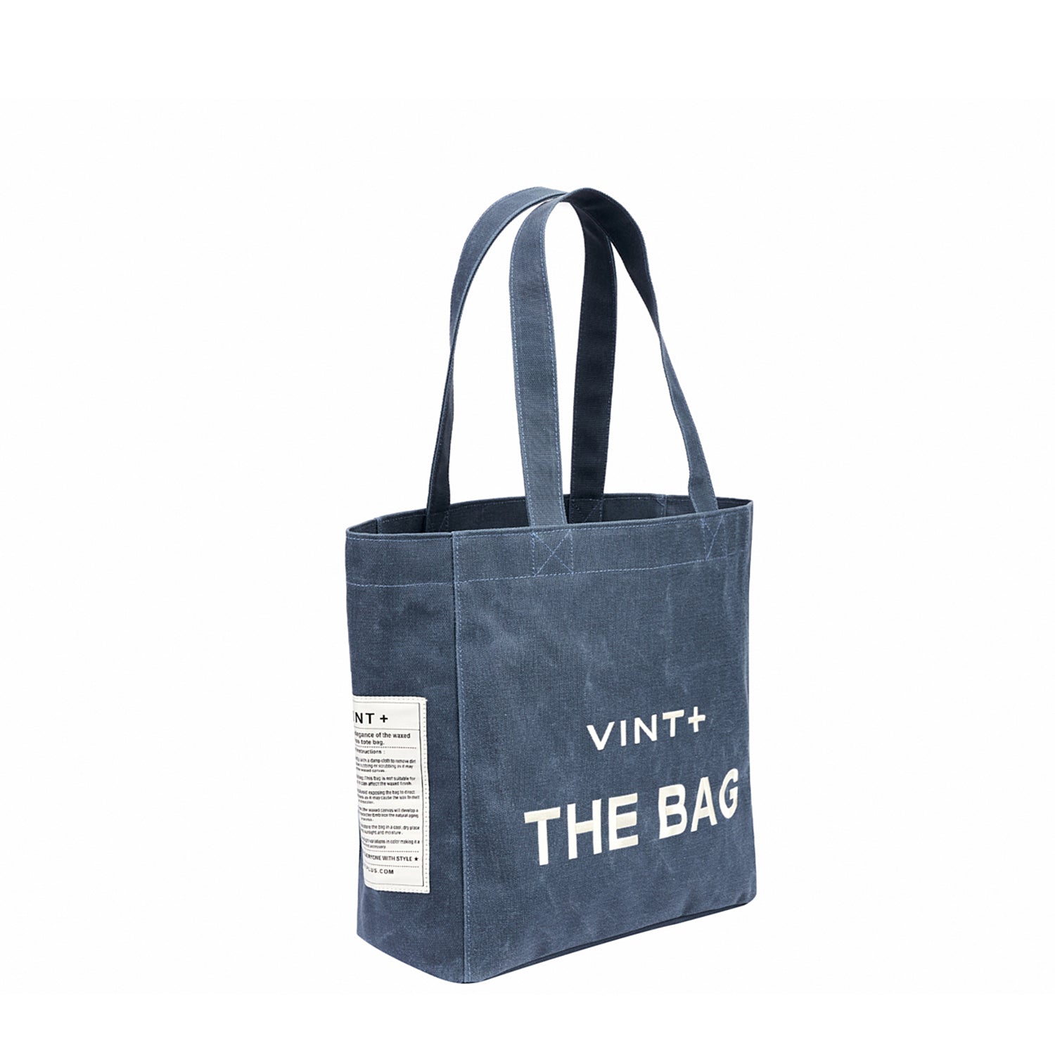 SAC CABAS EN TOILE - GRAND - BLEU DENIM