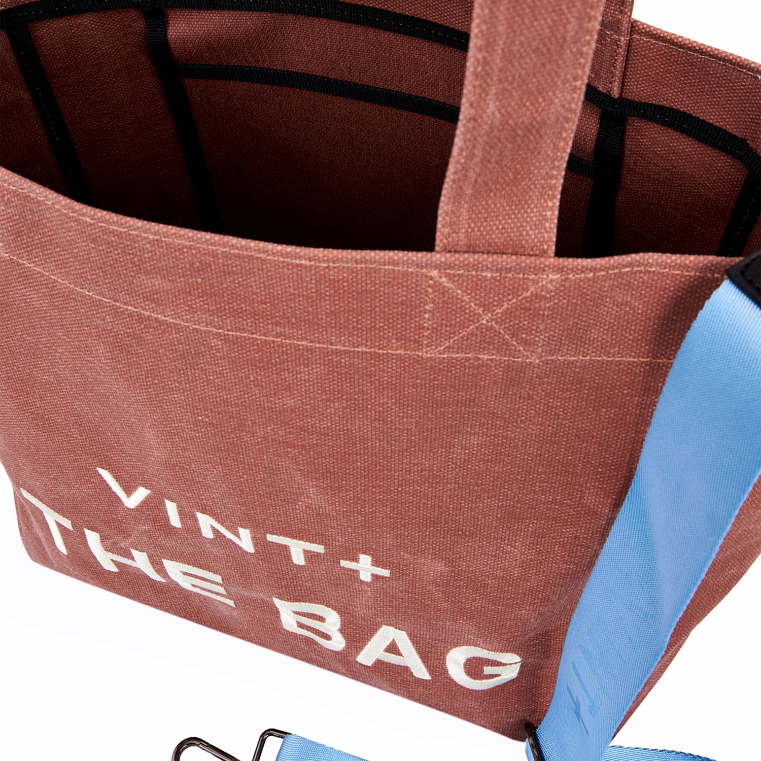 Mumlu Kanvas Alışveriş Çantası - Büyük Boy - Terrakota (Fermuarsız)