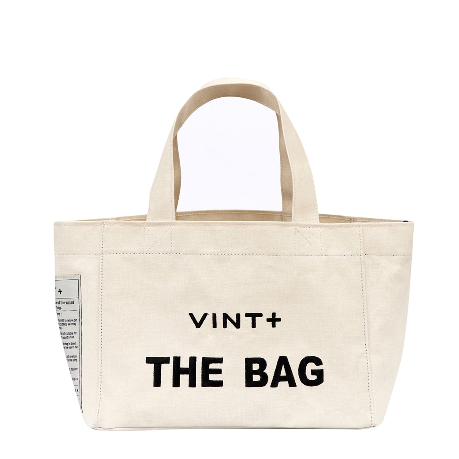 CANVAS TOTE BAG - SMALL - CREME WEIß