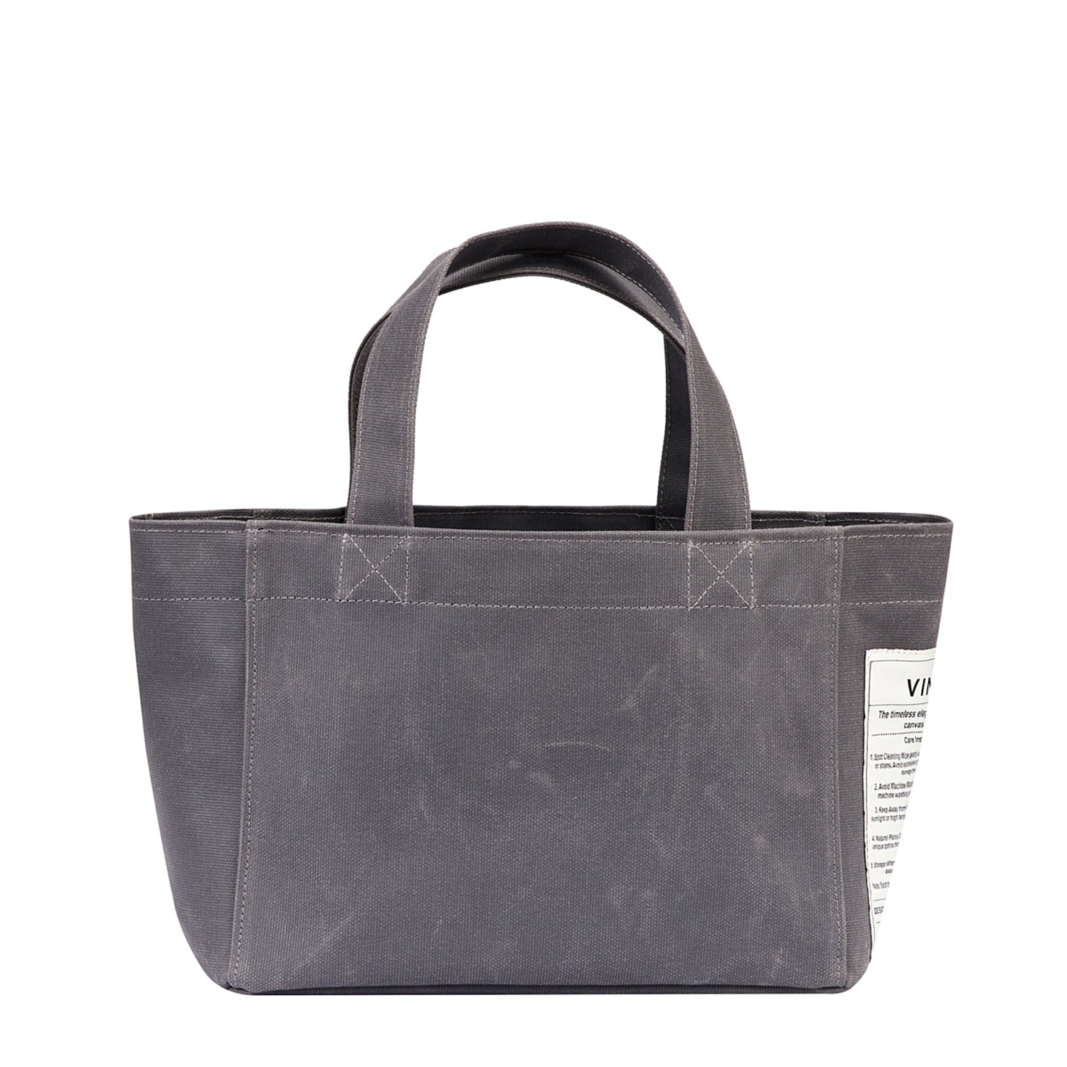 CANVAS TOTE BAG - SMALL - GRAU