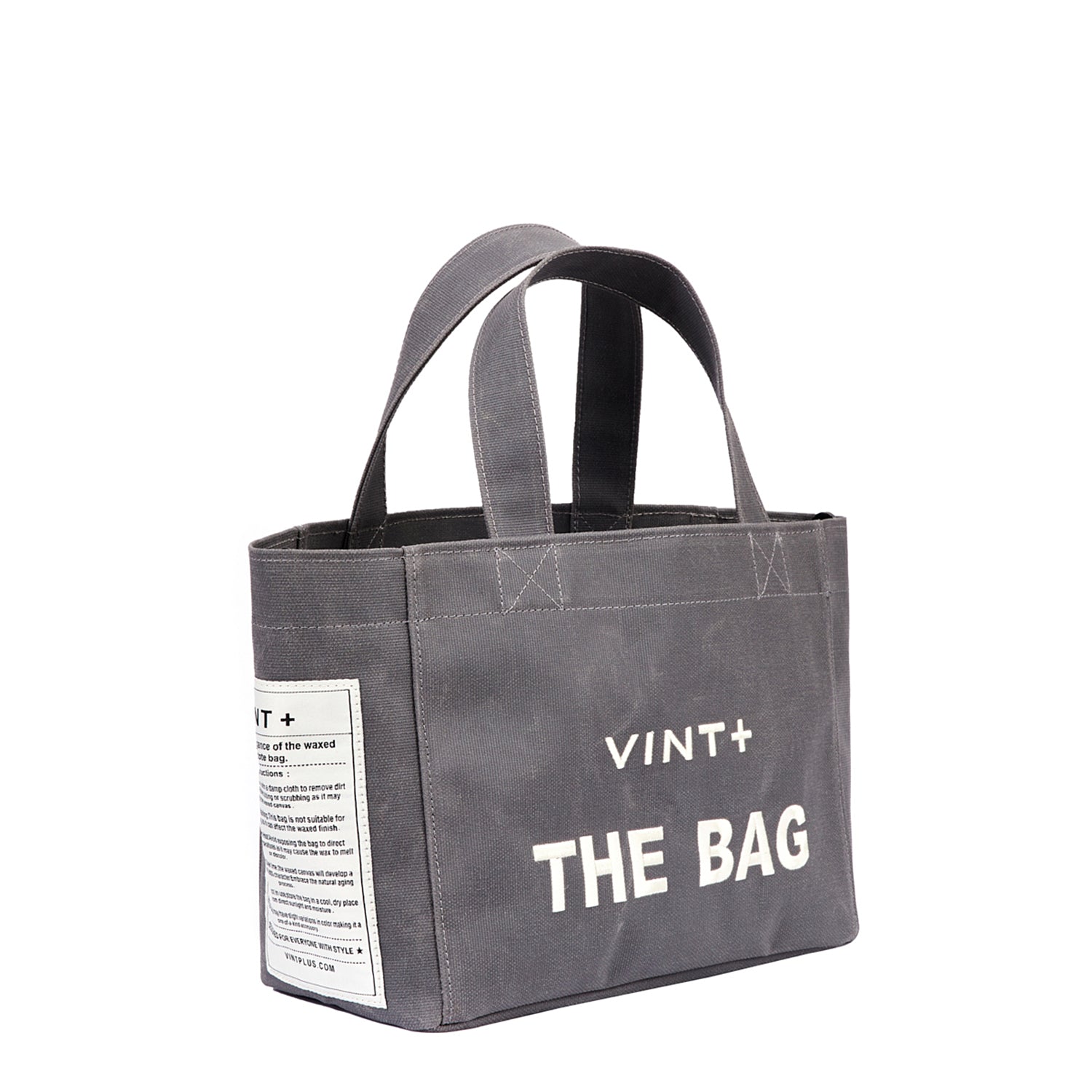 CANVAS TOTE BAG - SMALL - GRAU