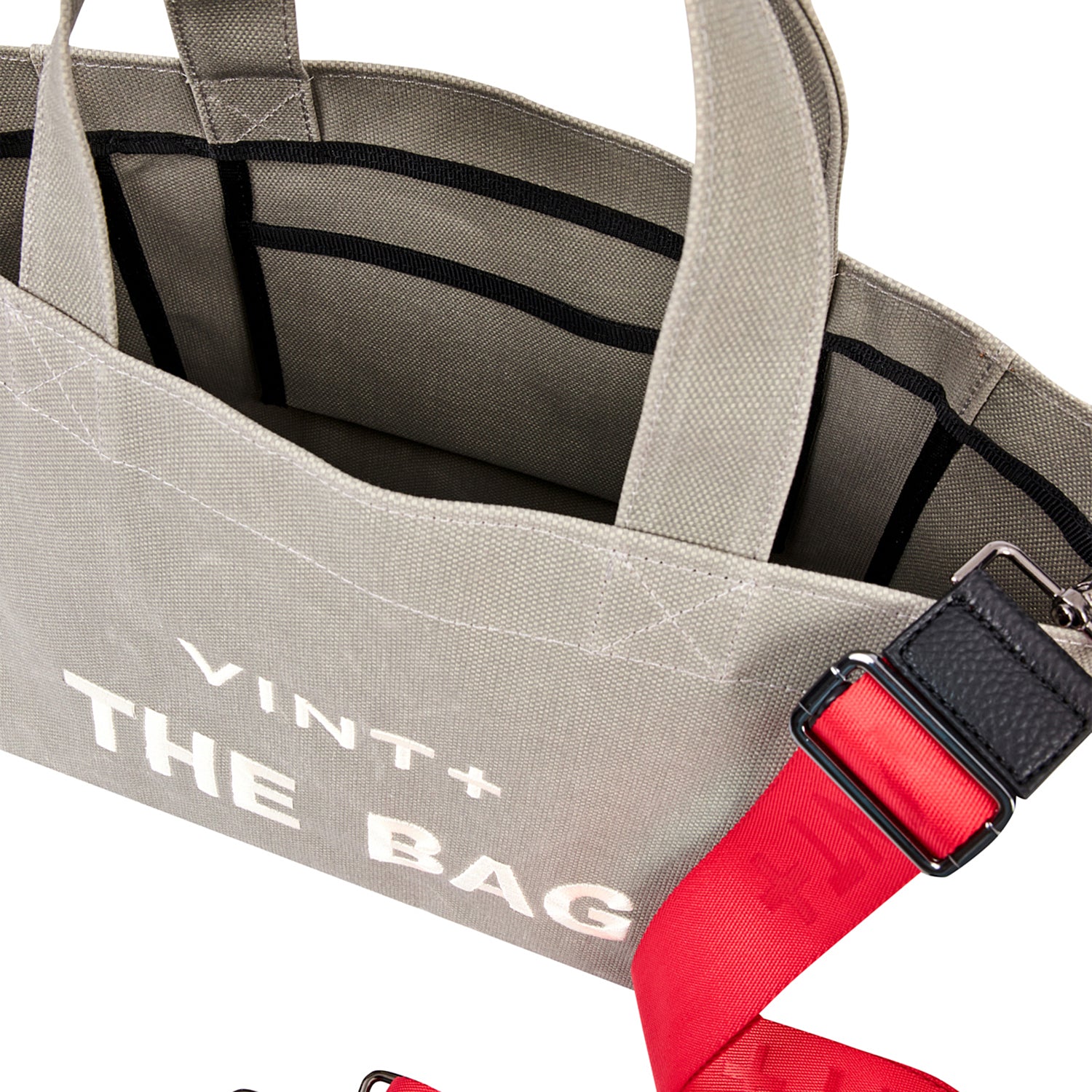 SAC CABAS EN TOILE - PETIT - GRIS VIGORE