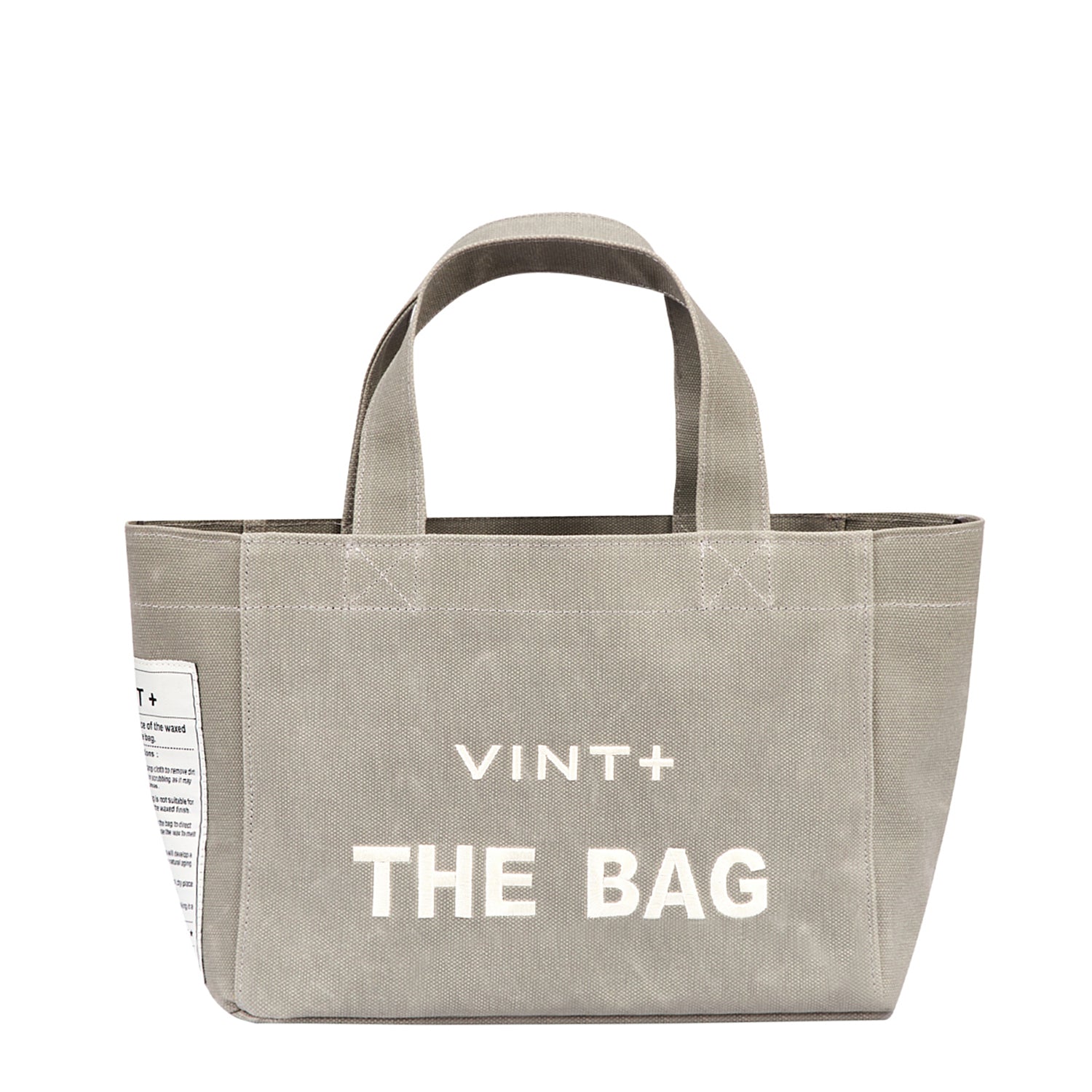 SAC CABAS EN TOILE - PETIT - GRIS VIGORE