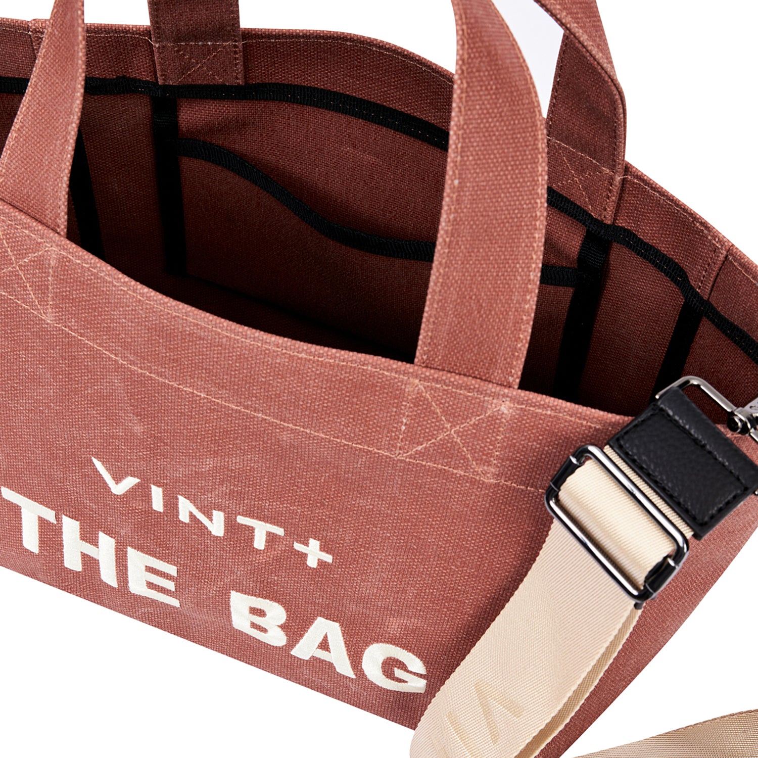 WAXED CANVAS TOTE BAG - SMALL - TERRACOTTA