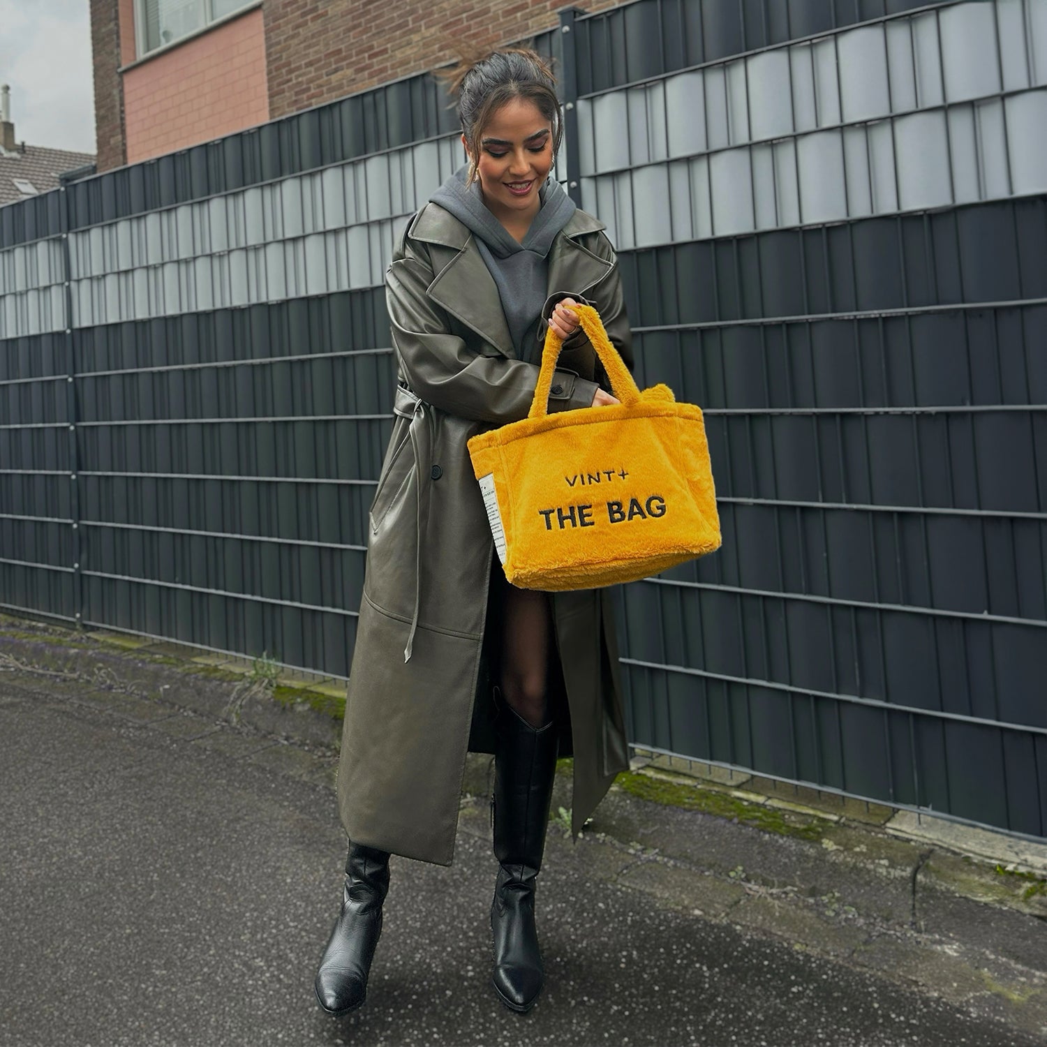 SAC CABAS MOELLEUX - JAUNE