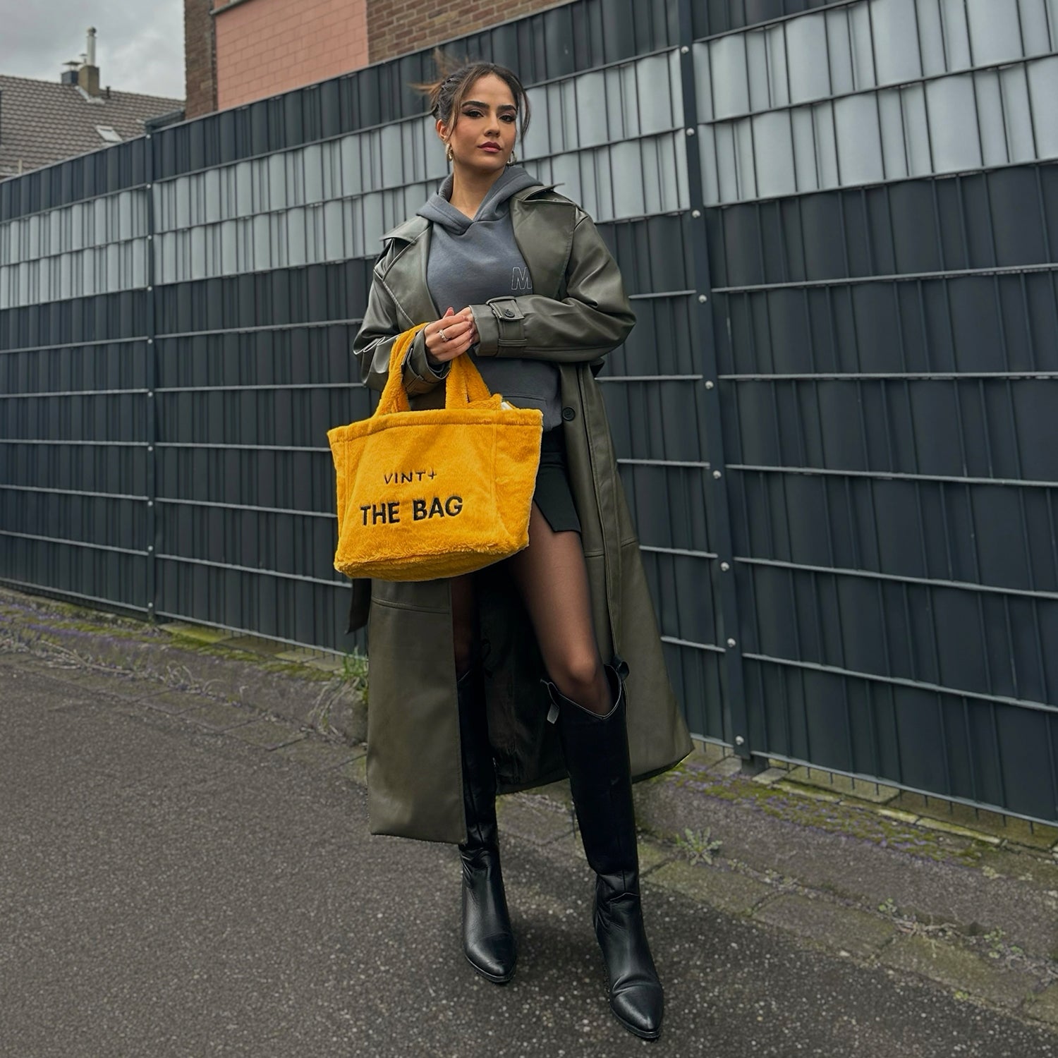 SAC CABAS MOELLEUX - JAUNE