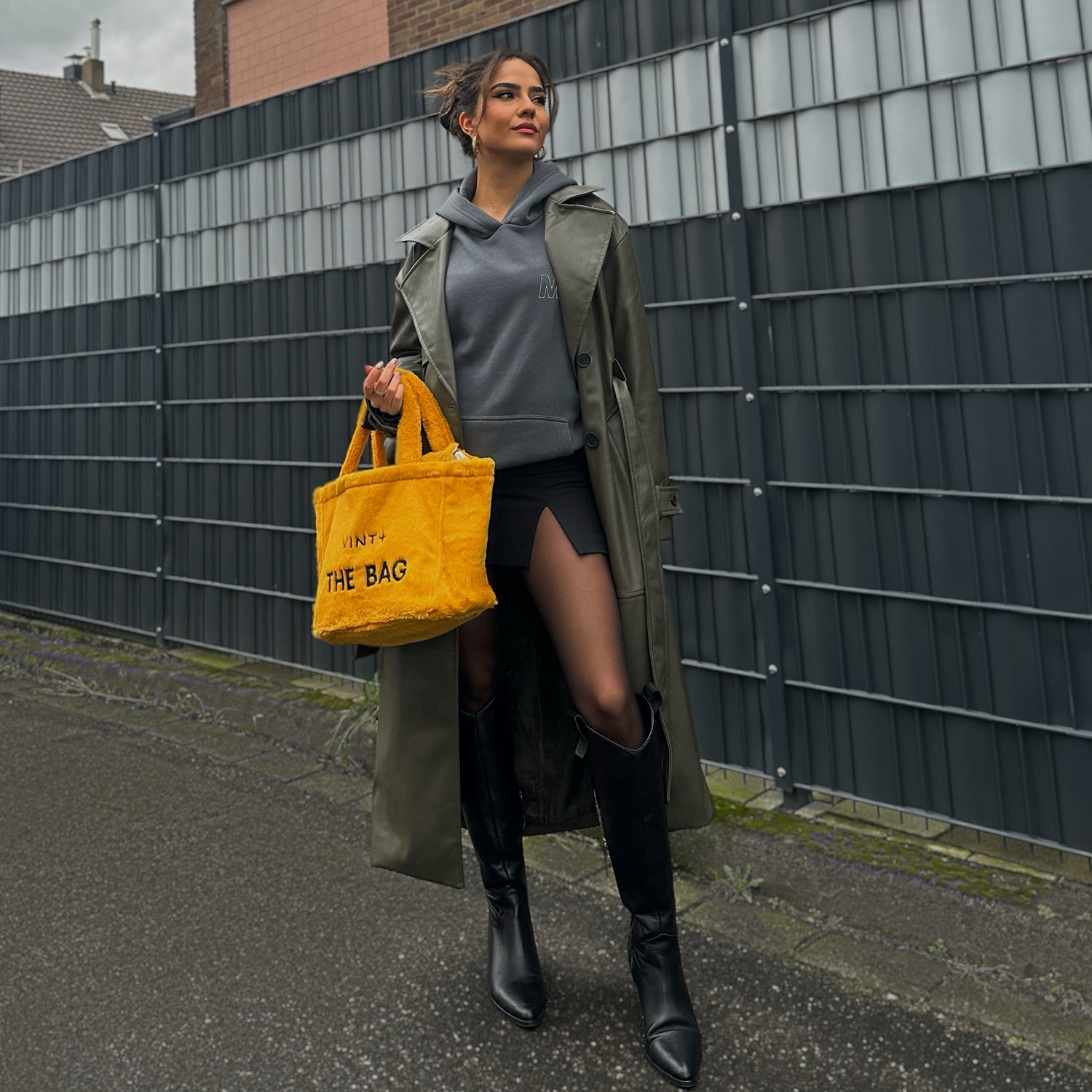 SAC CABAS MOELLEUX - JAUNE