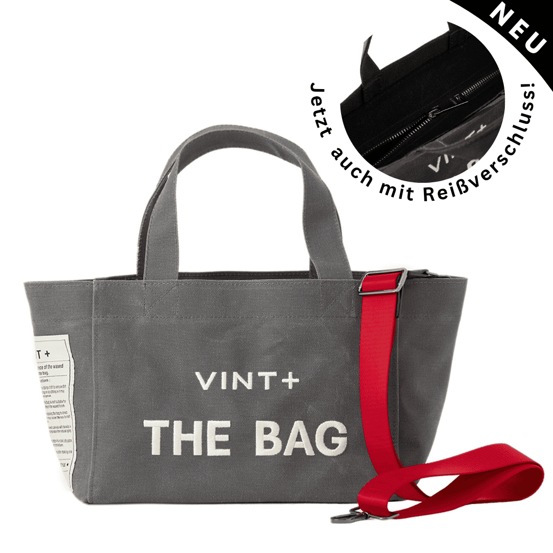 SAC CABAS EN TOILE - PETIT - GRIS