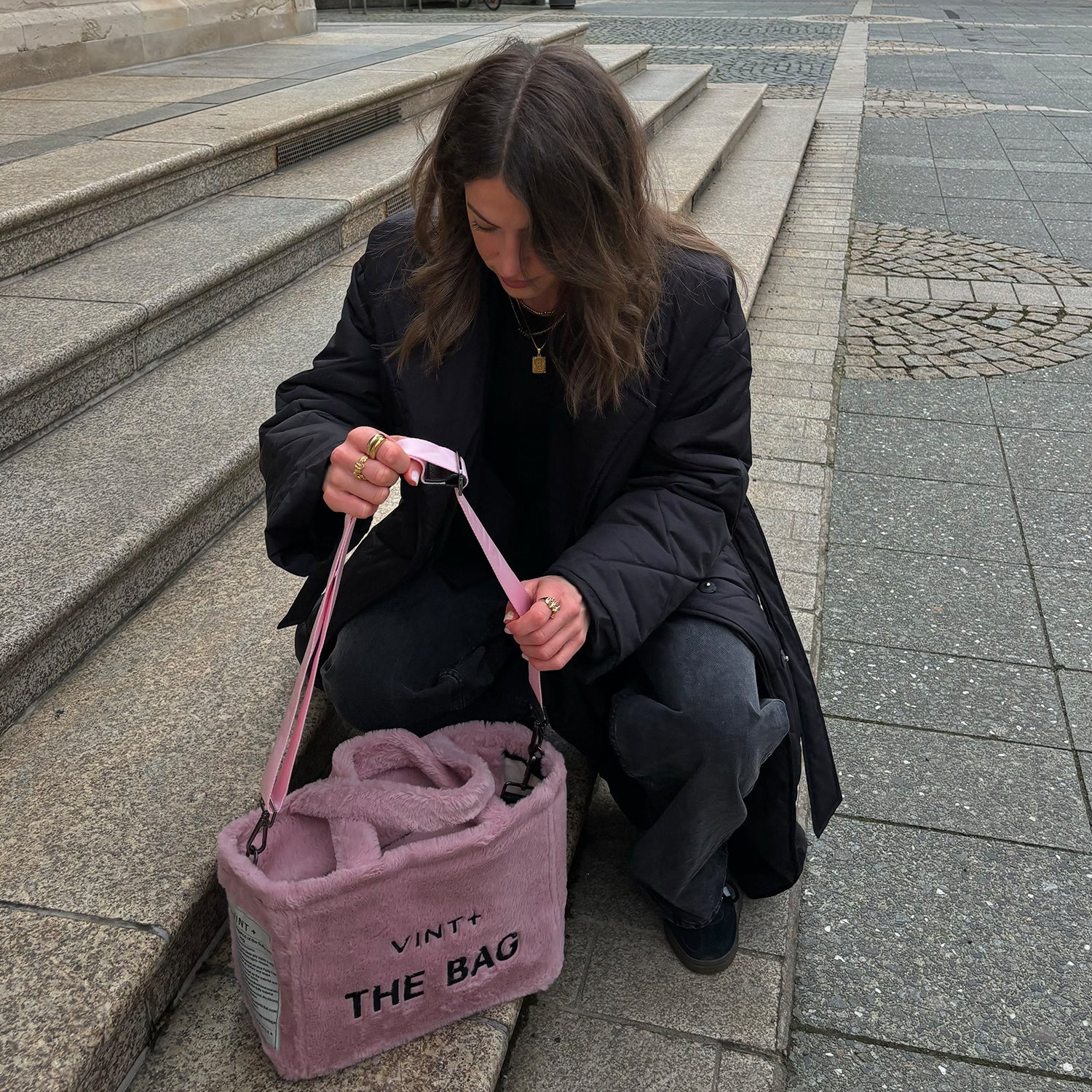 SAC CABAS MOELLEUX - ROSE