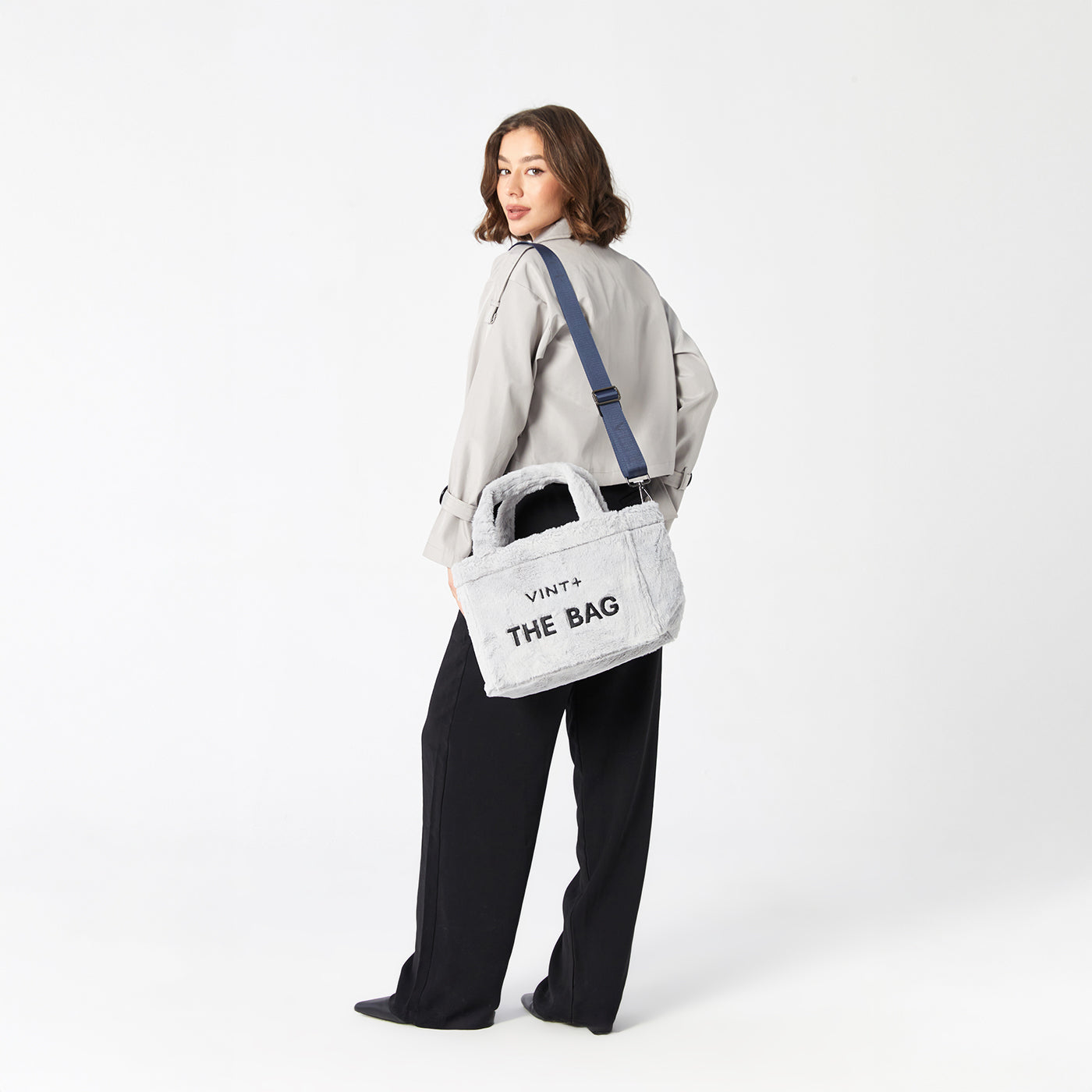 SAC CABAS MOELLEUX - GRIS