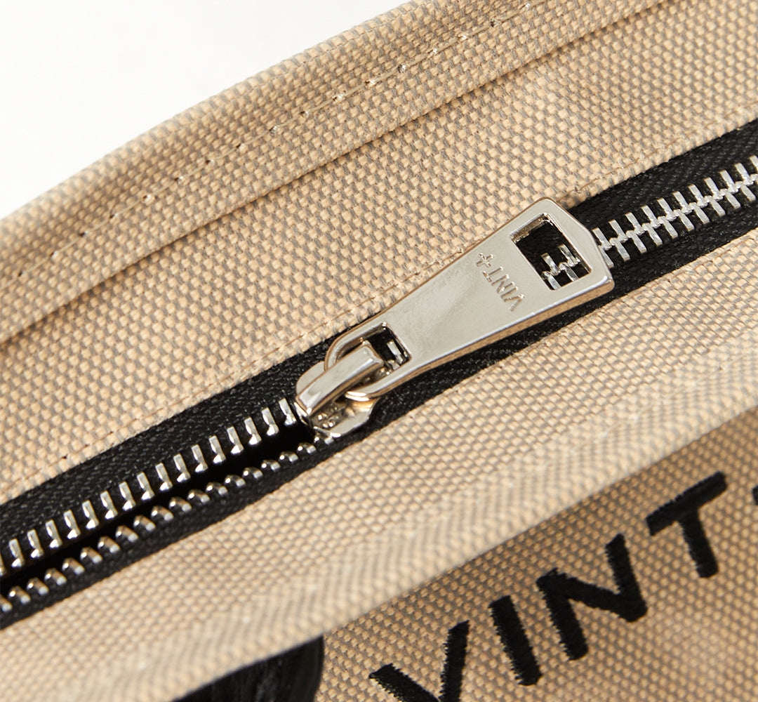 Mumlu Kanvas Şık Çanta - Küçük Boy - Kum Rengi (deri askı dahil)