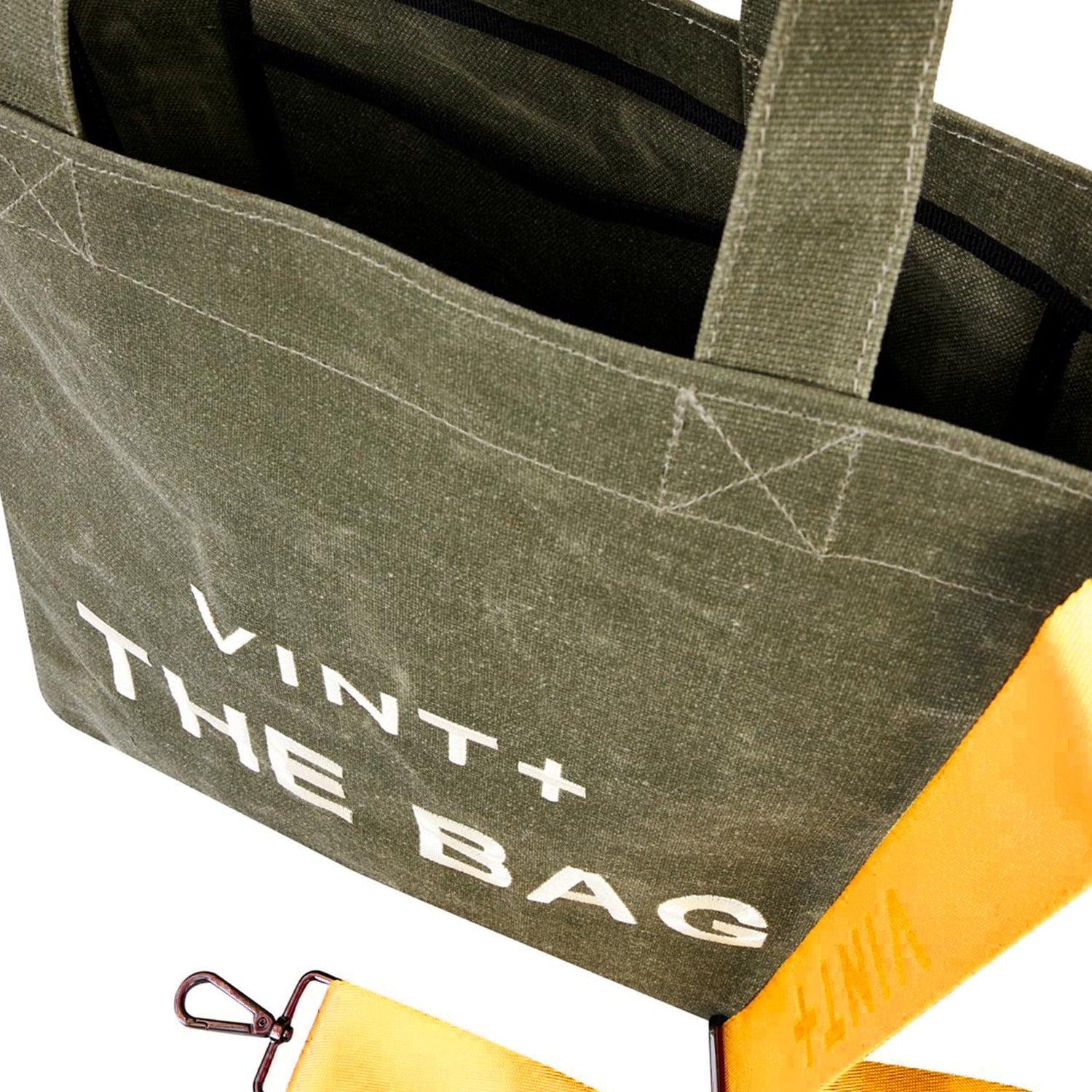 WAXED CANVAS TOTE BAG - BIG - KHAKI