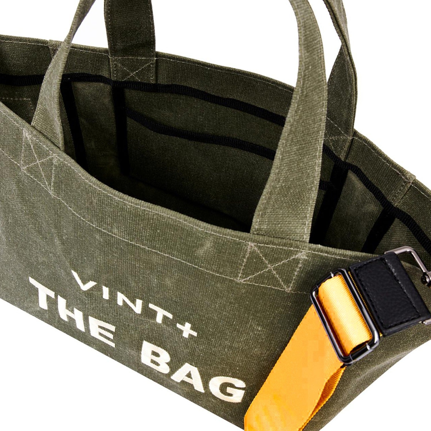 SAC CABAS EN TOILE - PETIT - KAKI