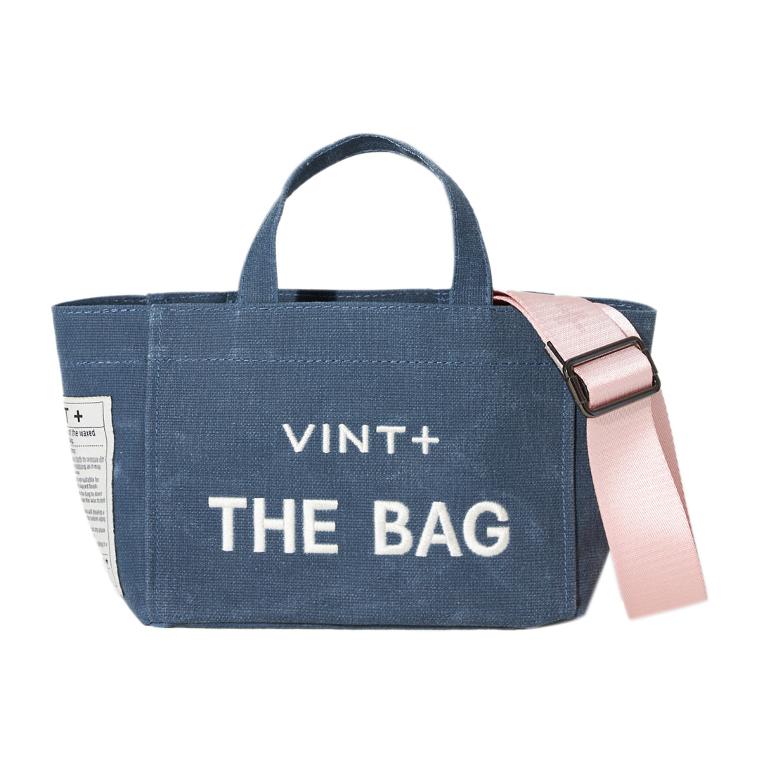 SAC CABAS EN TOILE - MINI - BLEU DENIM