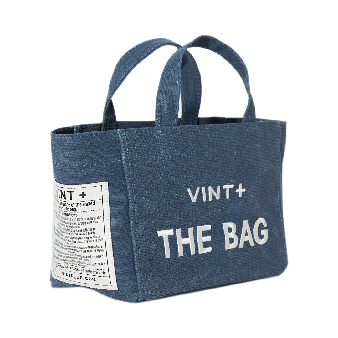 SAC CABAS EN TOILE - MINI - BLEU DENIM