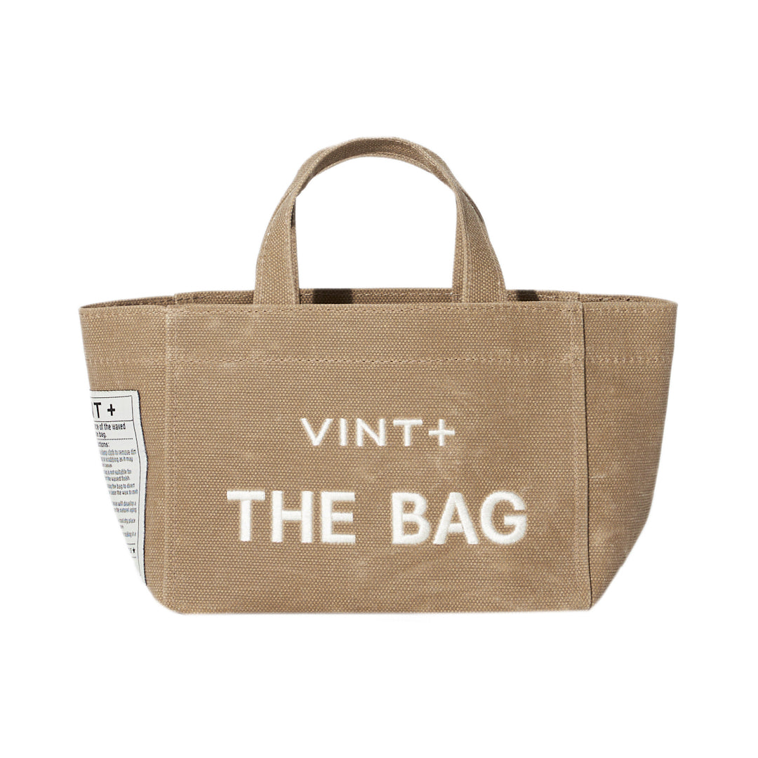 CANVAS TOTE BAG - MINI - BEIGE