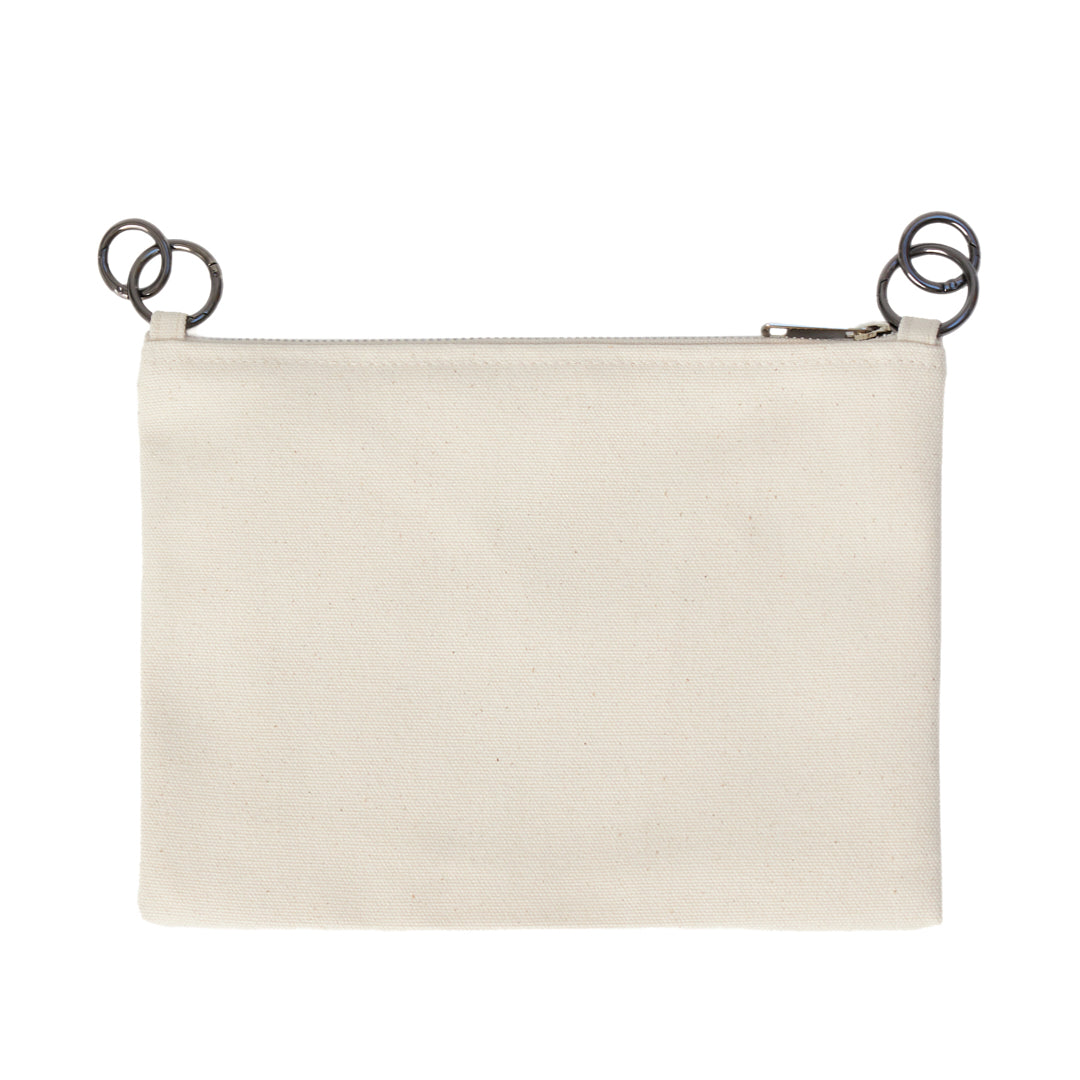 CANVAS IN & OUT BAG - CREAM WHITE