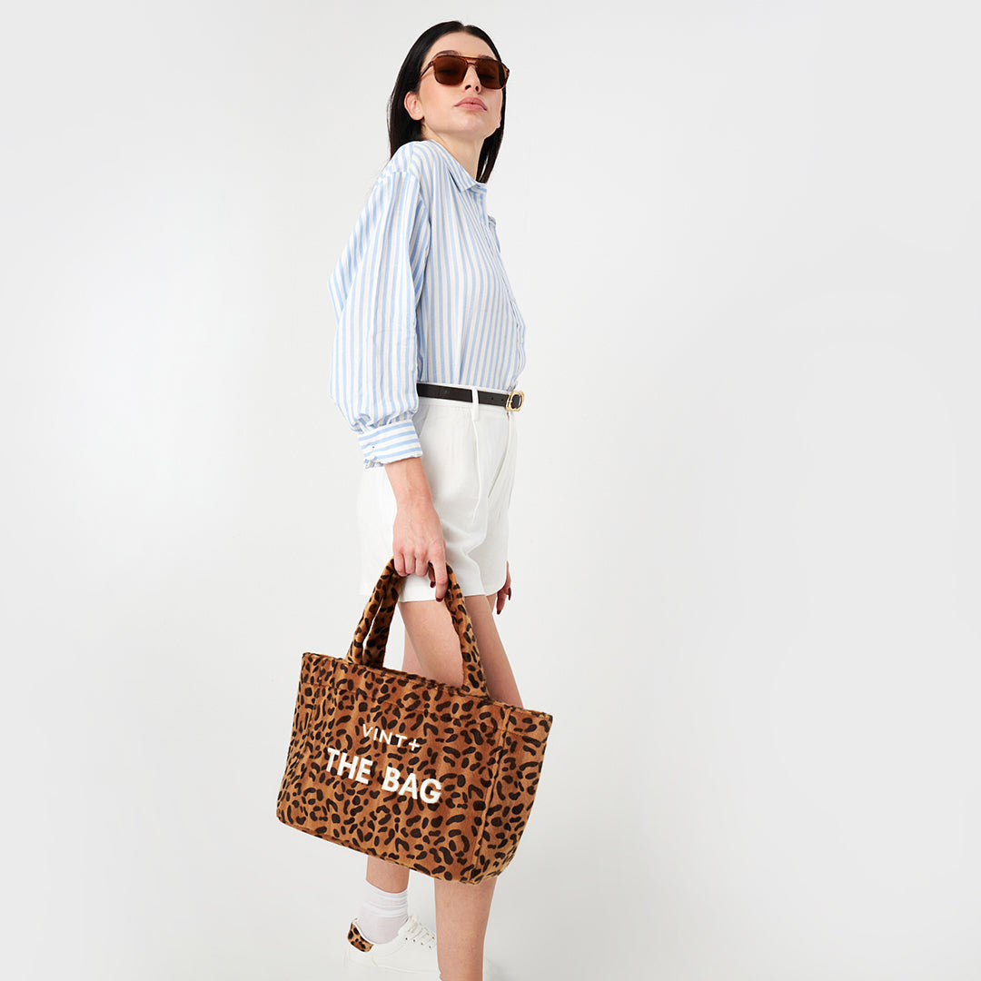 SAC CABAS LÉOPARD