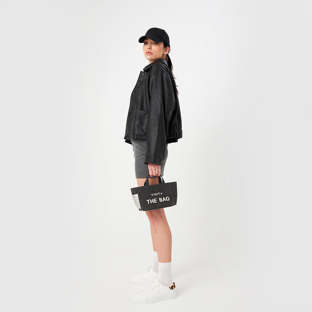 CANVAS TOTE BAG - MINI - ANTHRAZIT